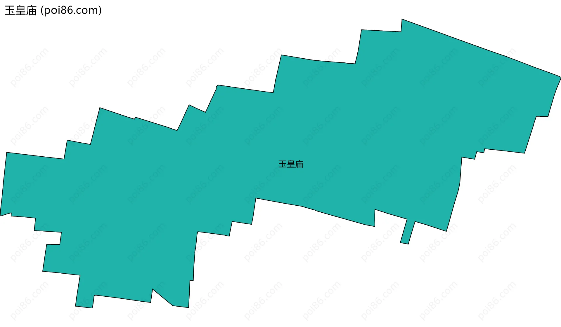 玉皇庙边界地图