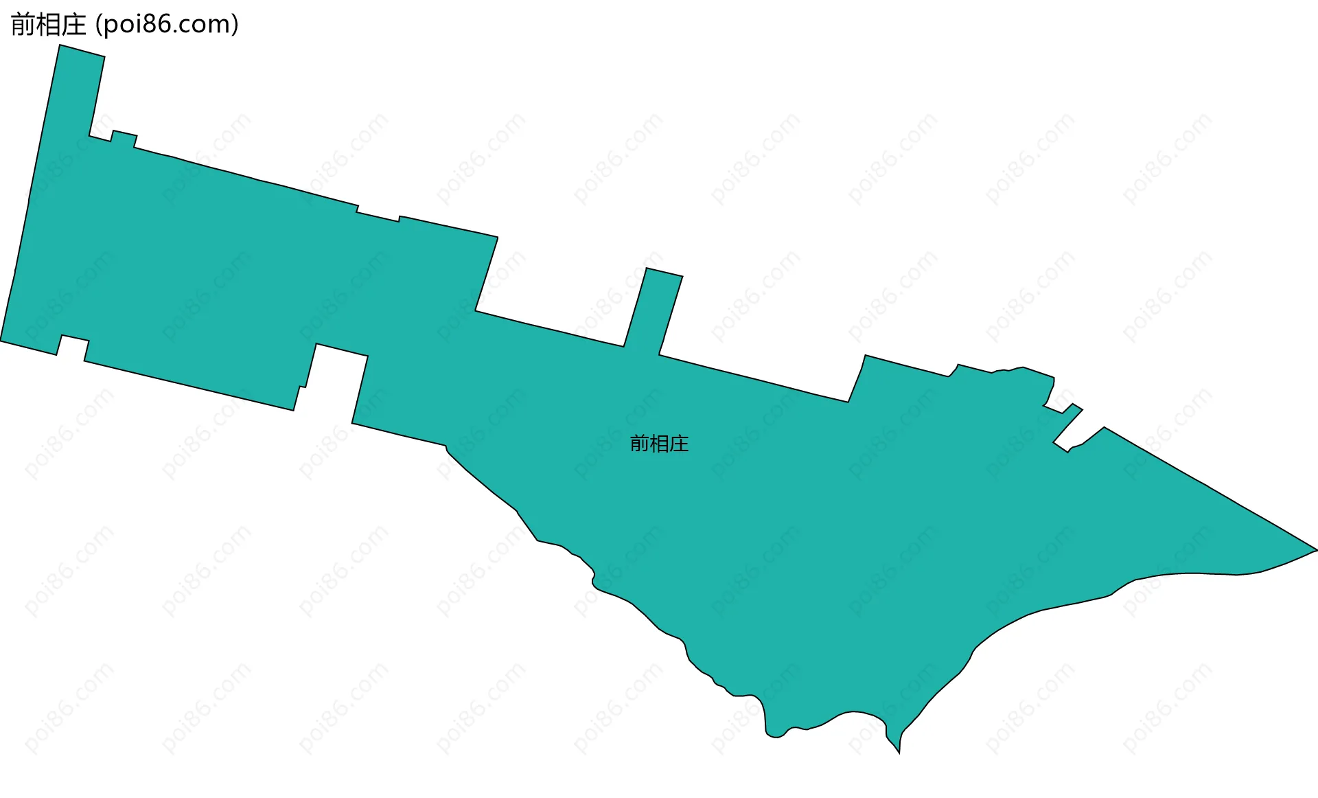 前相庄边界地图