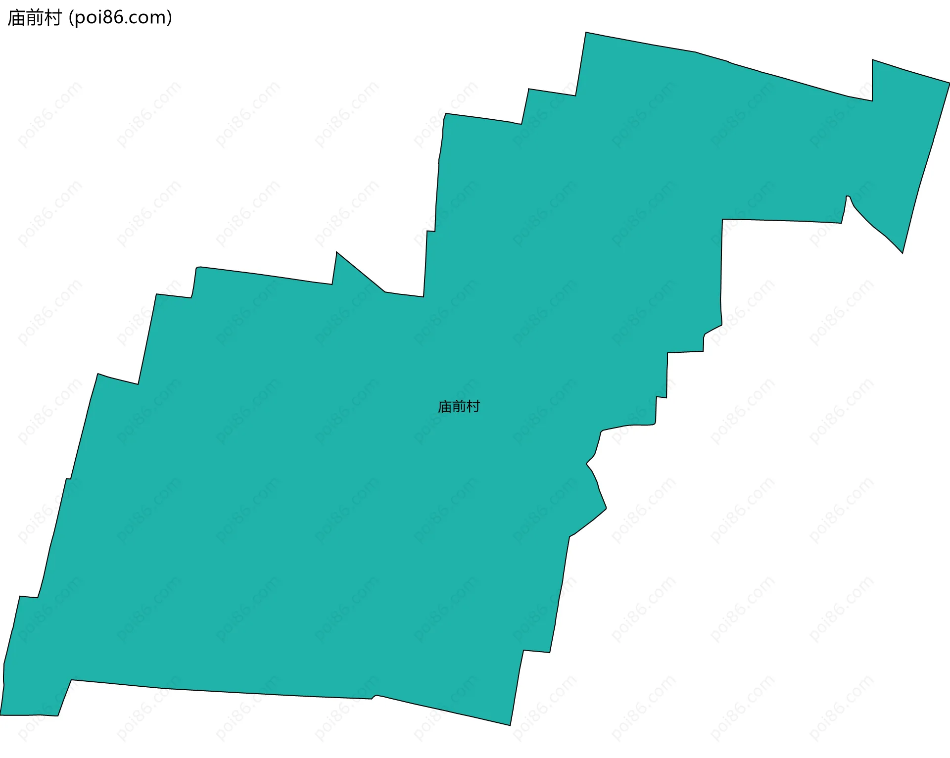 庙前村边界地图