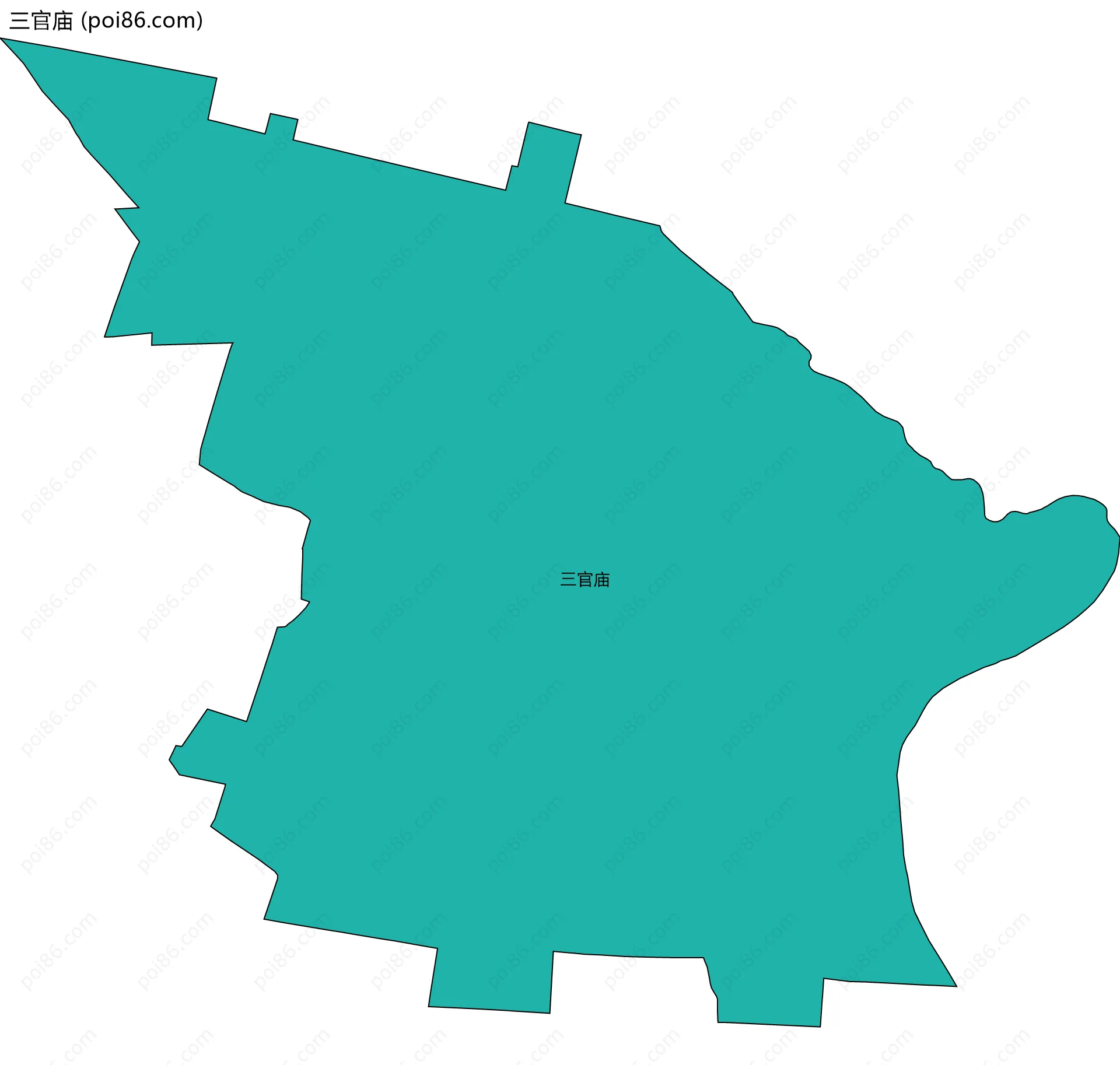 三官庙边界地图