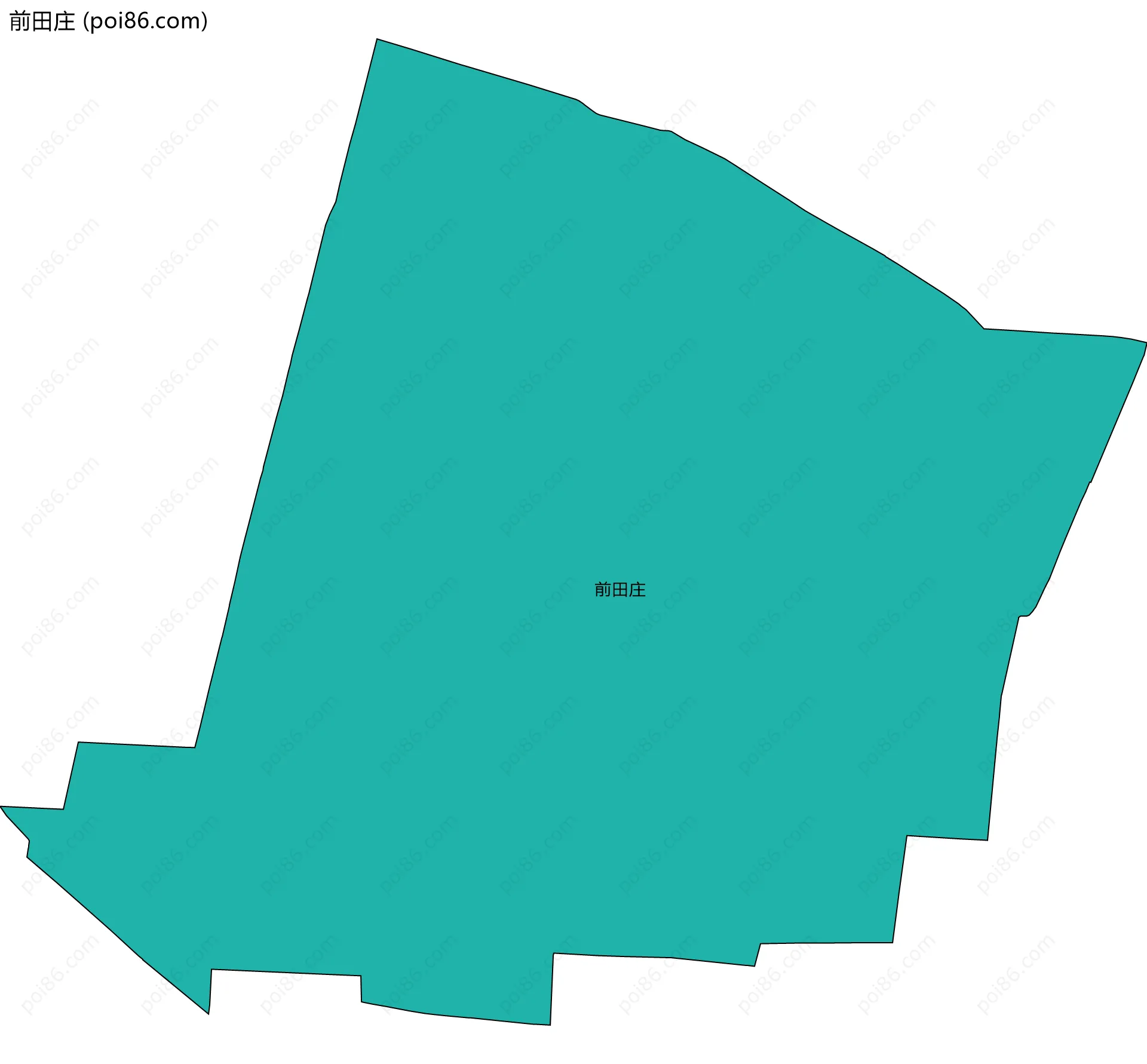 前田庄边界地图