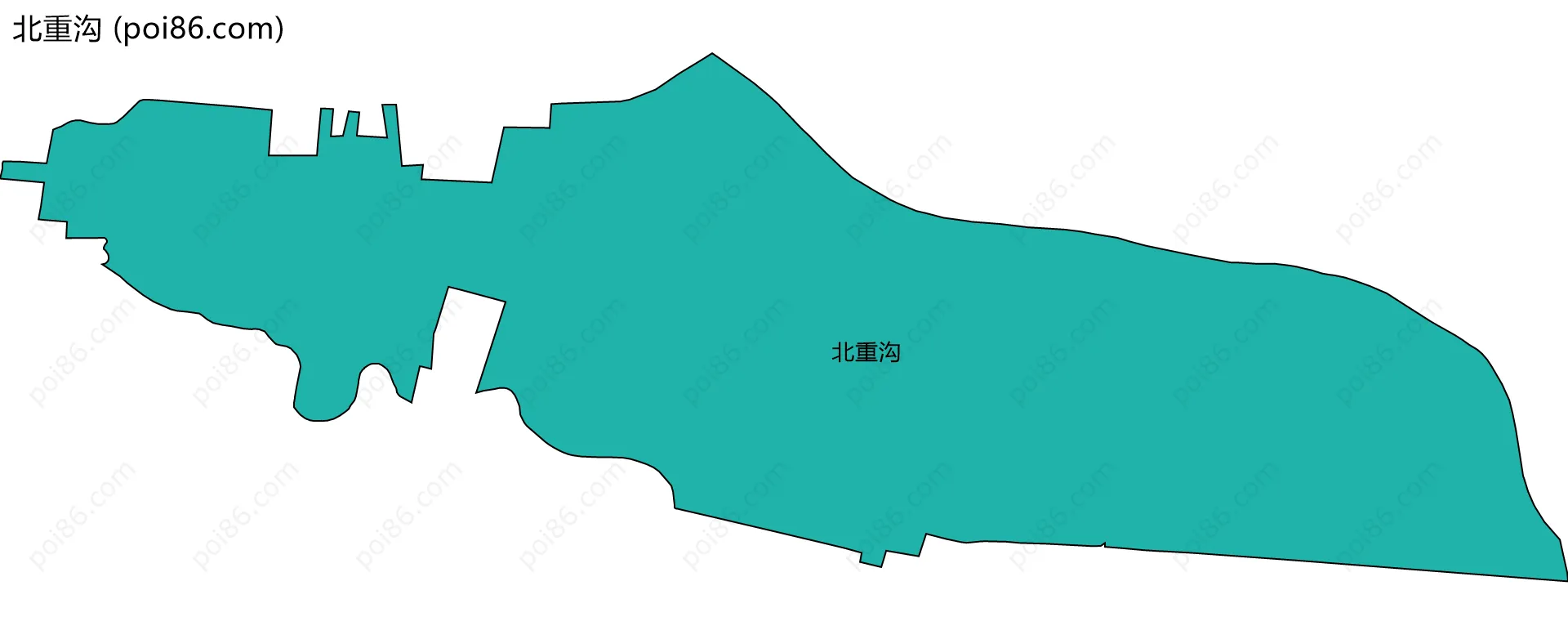 北重沟边界地图