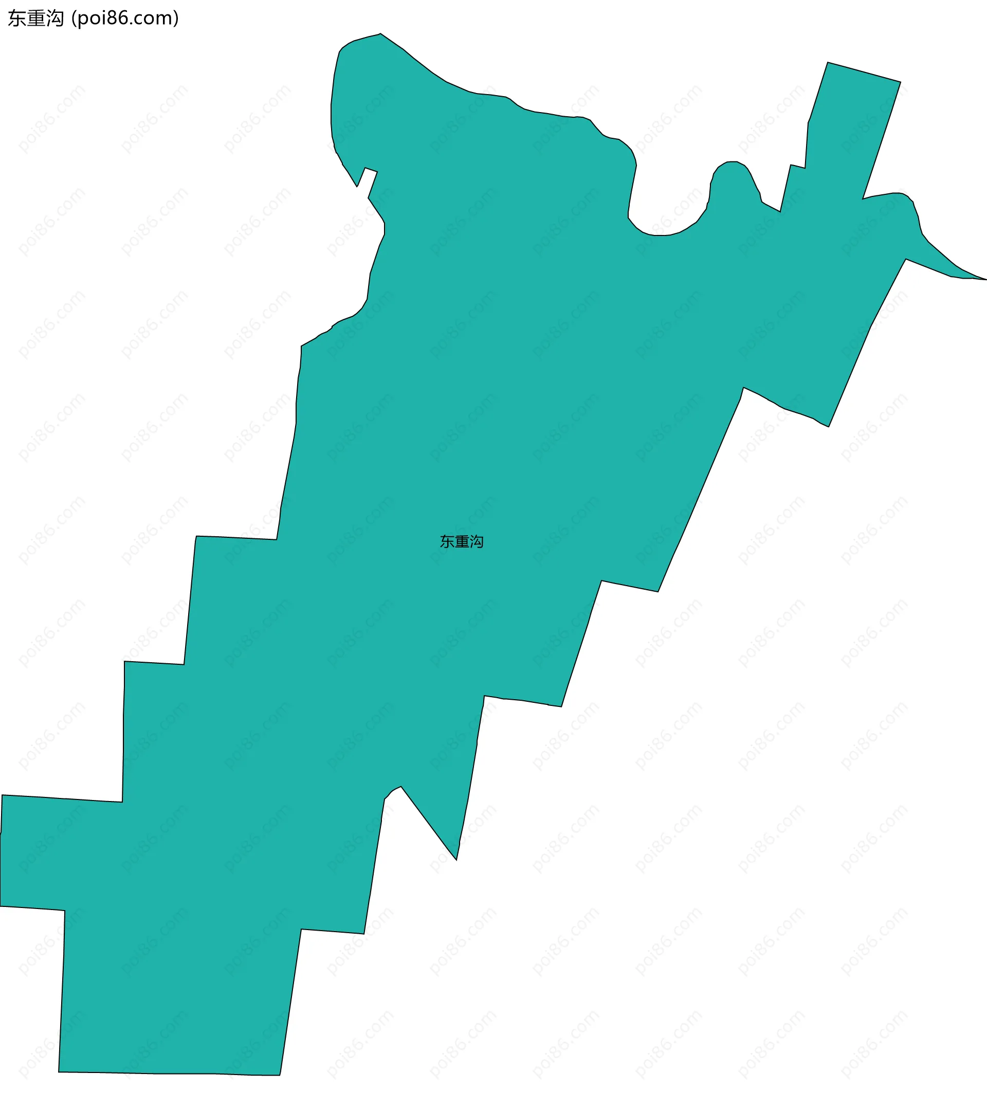东重沟边界地图