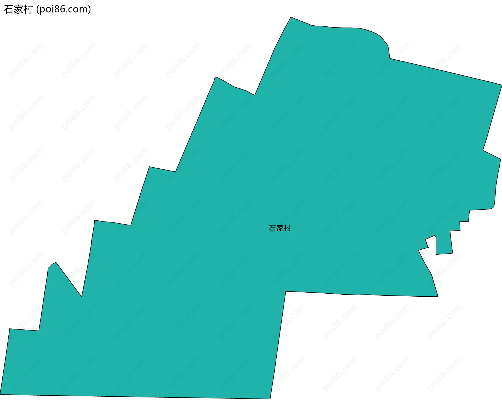 石家村边界地图