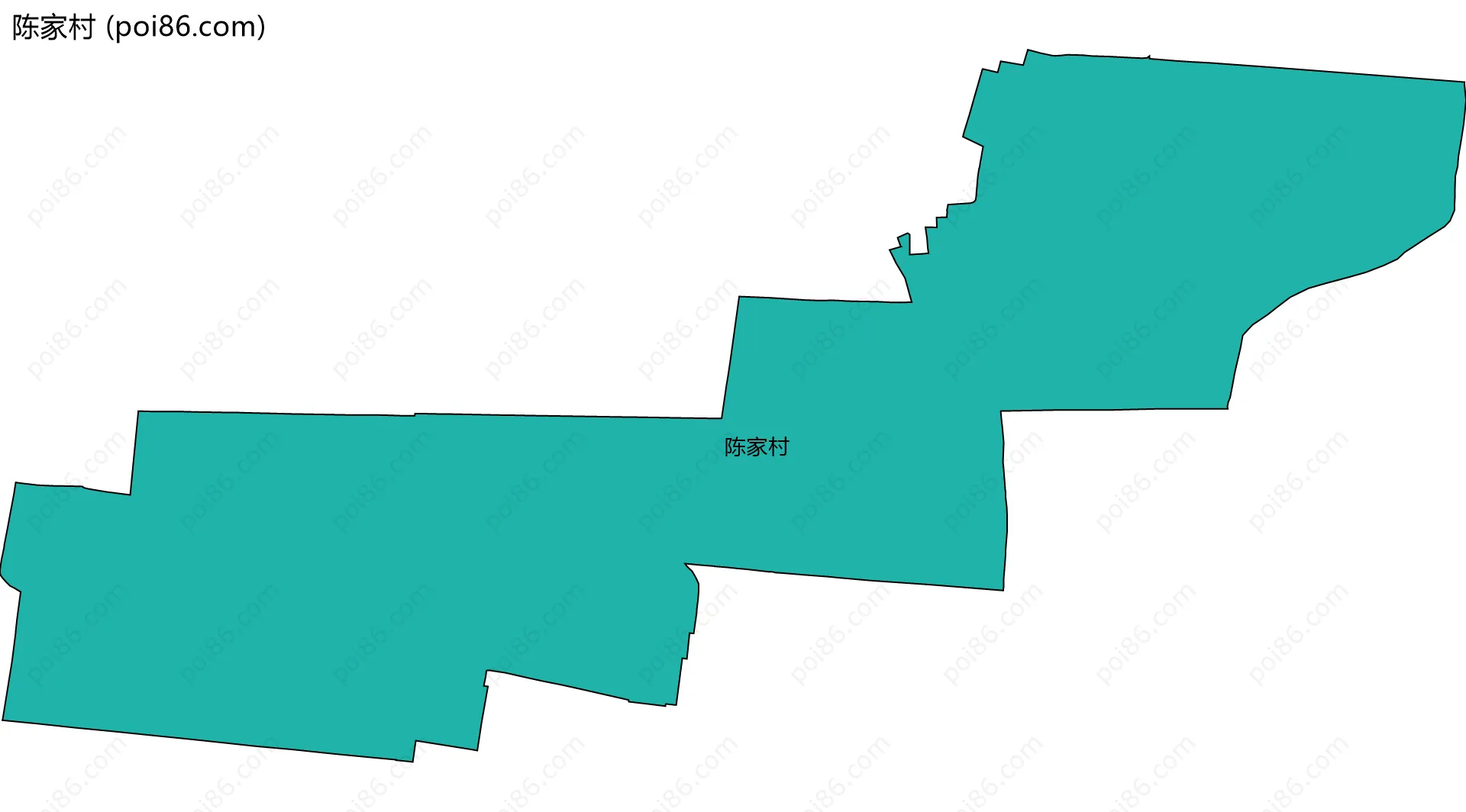 陈家村边界地图