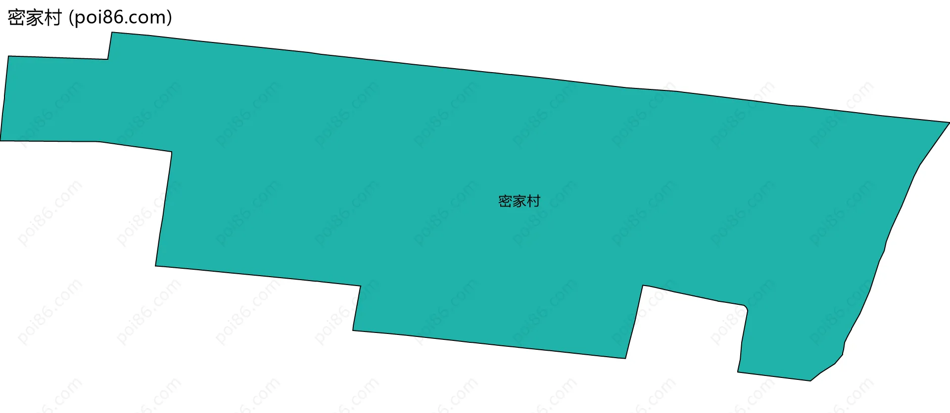 密家村边界地图