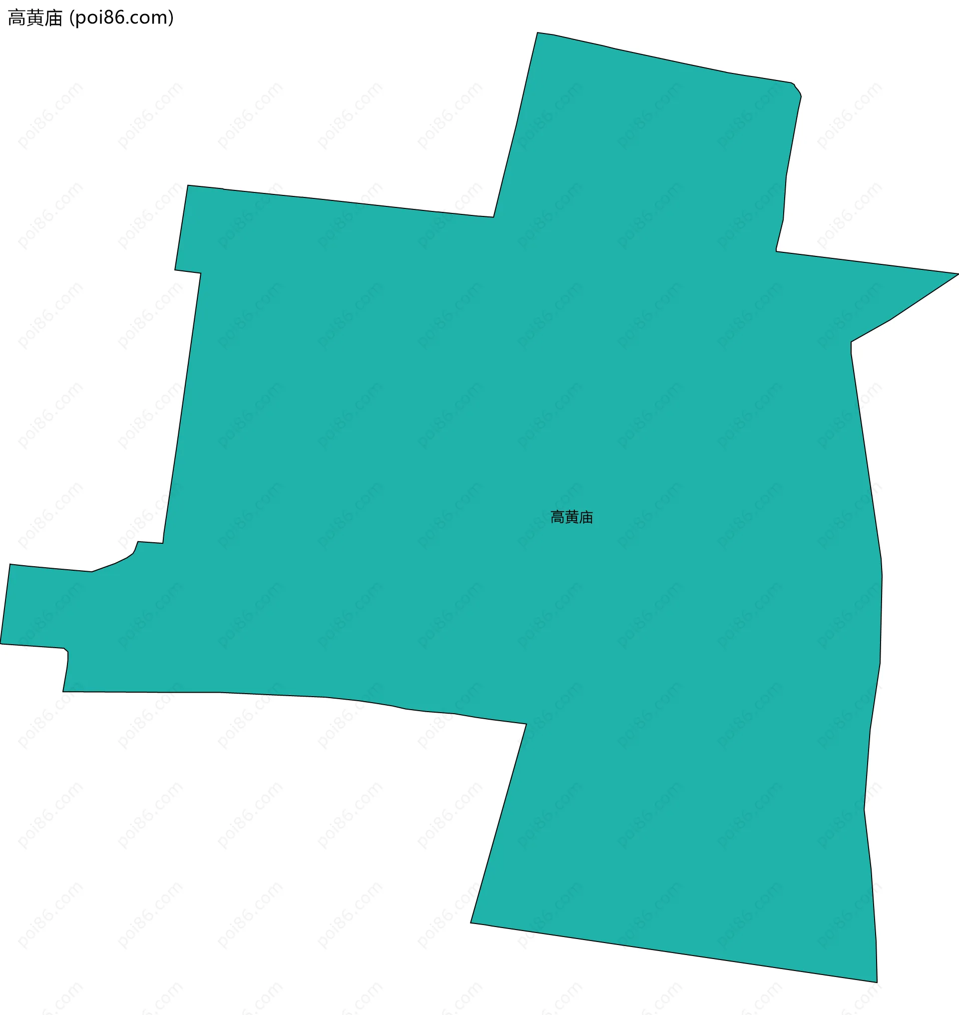 高黄庙边界地图