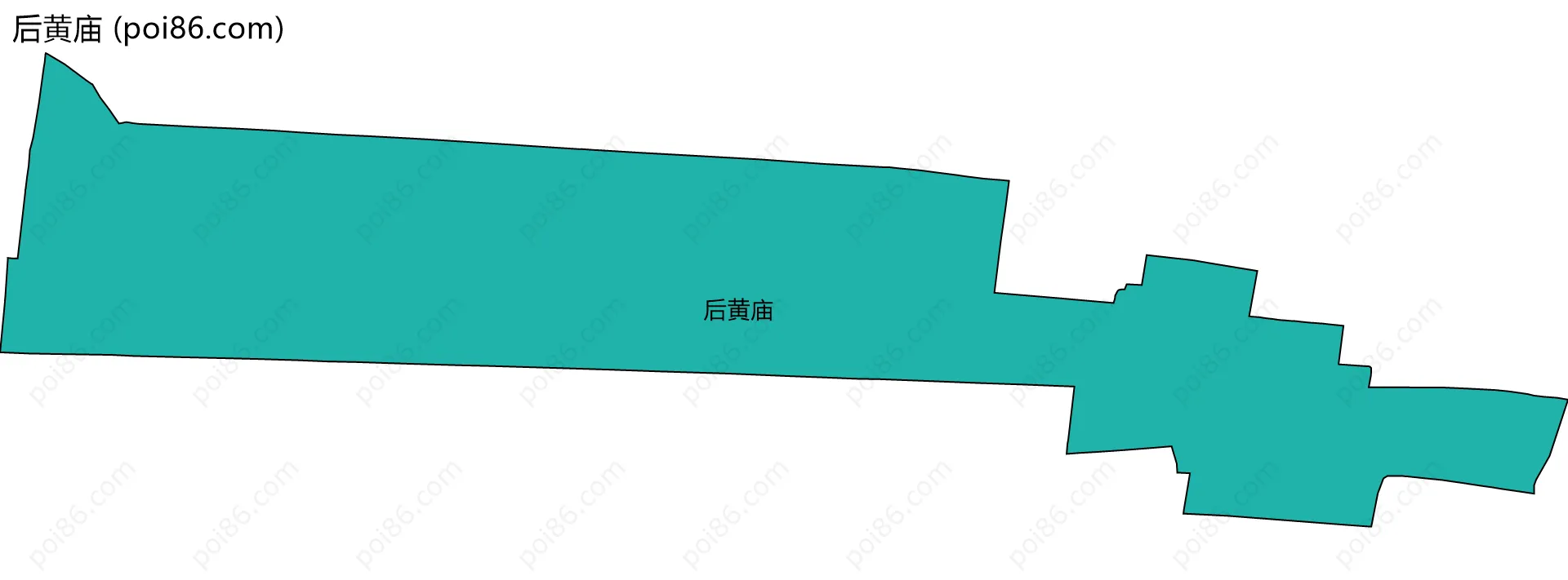 后黄庙边界地图