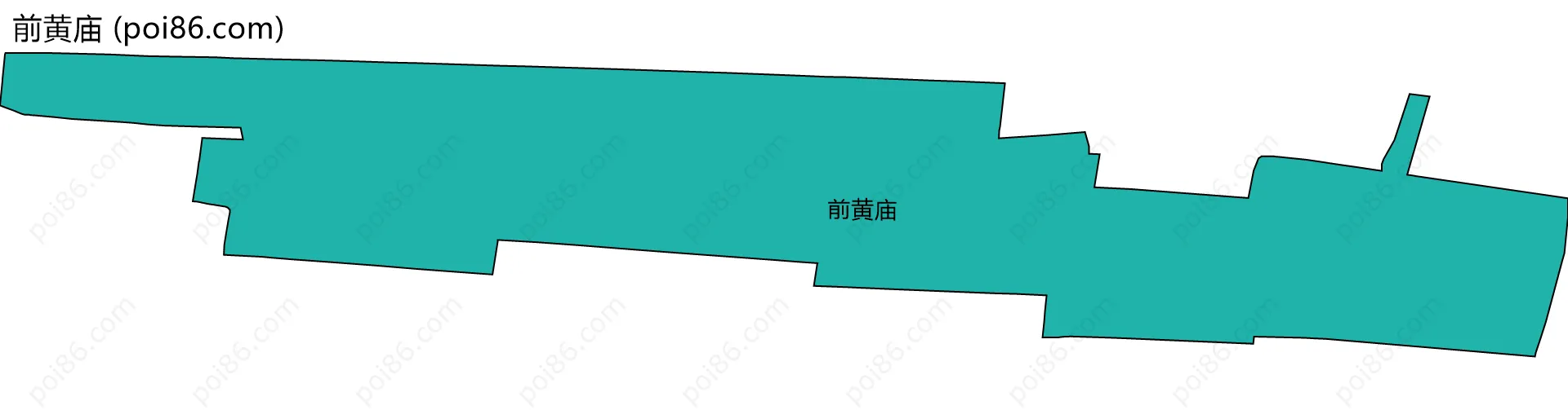 前黄庙边界地图