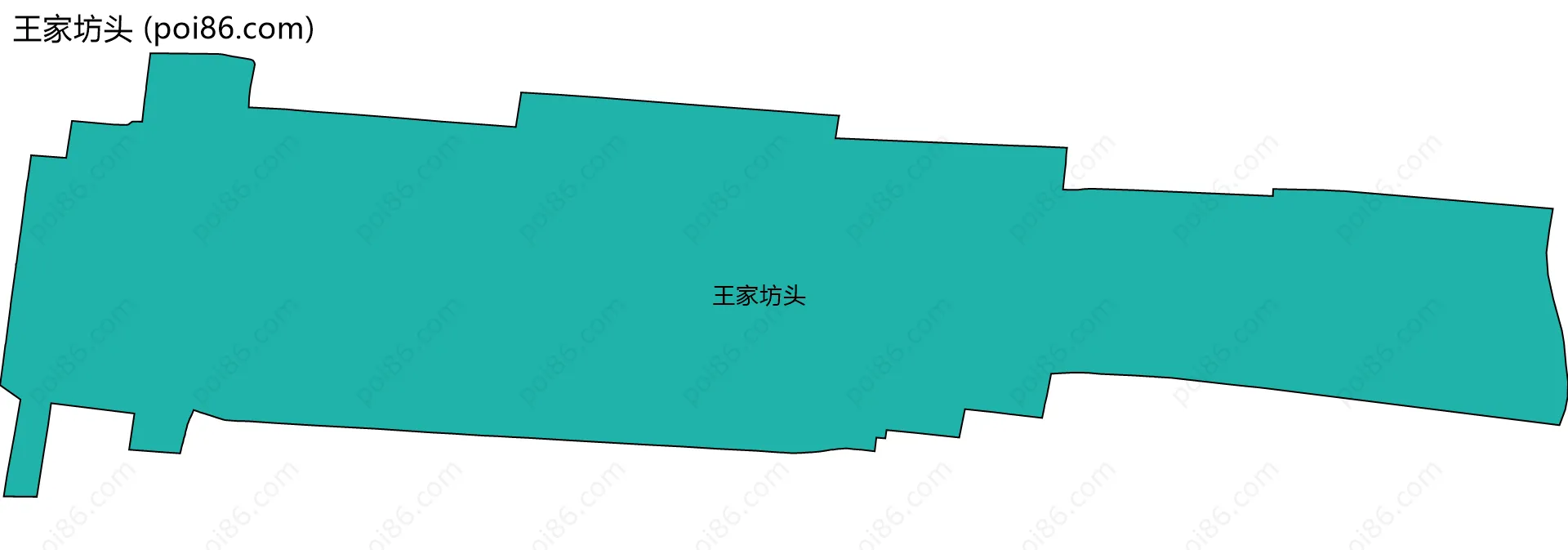 王家坊头边界地图