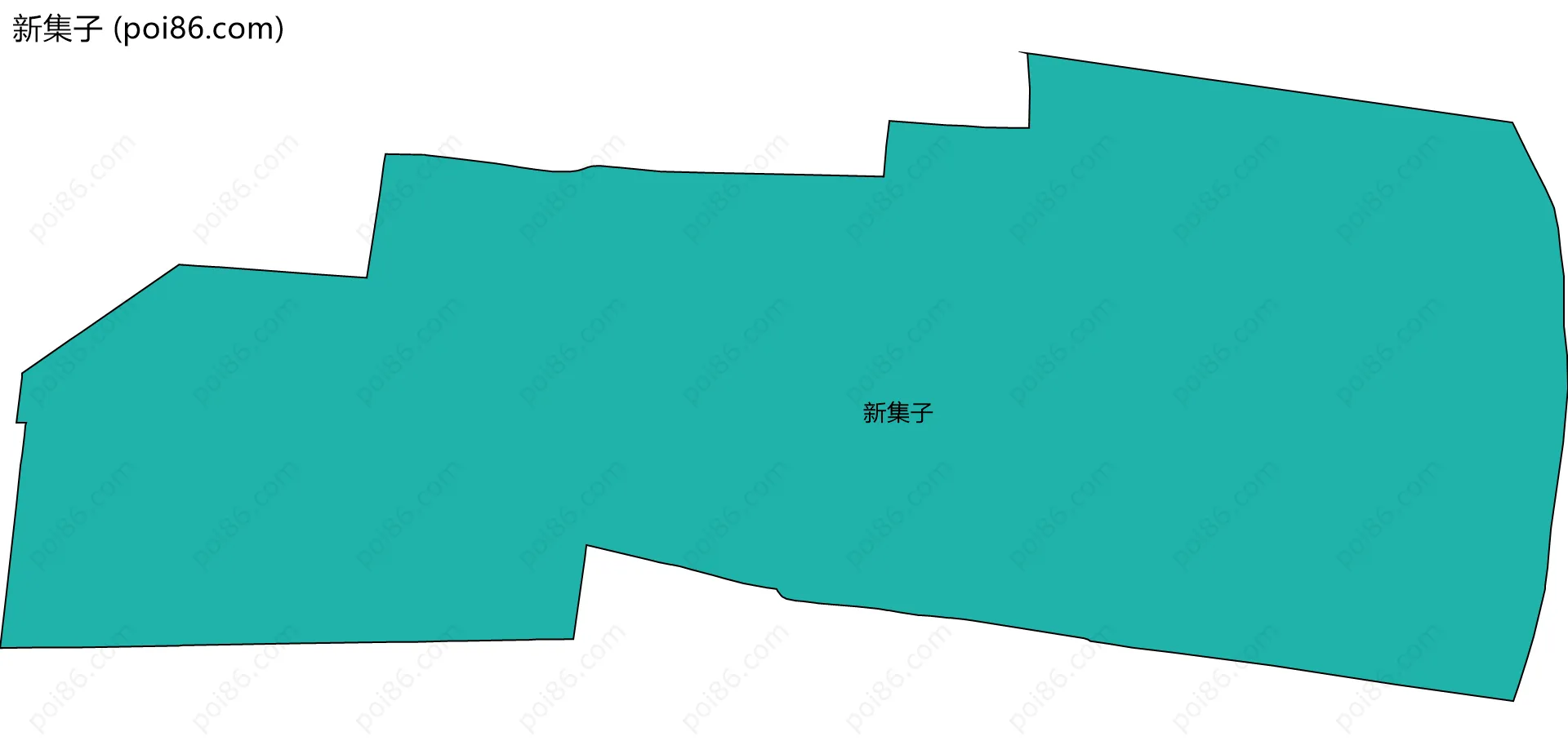 新集子边界地图