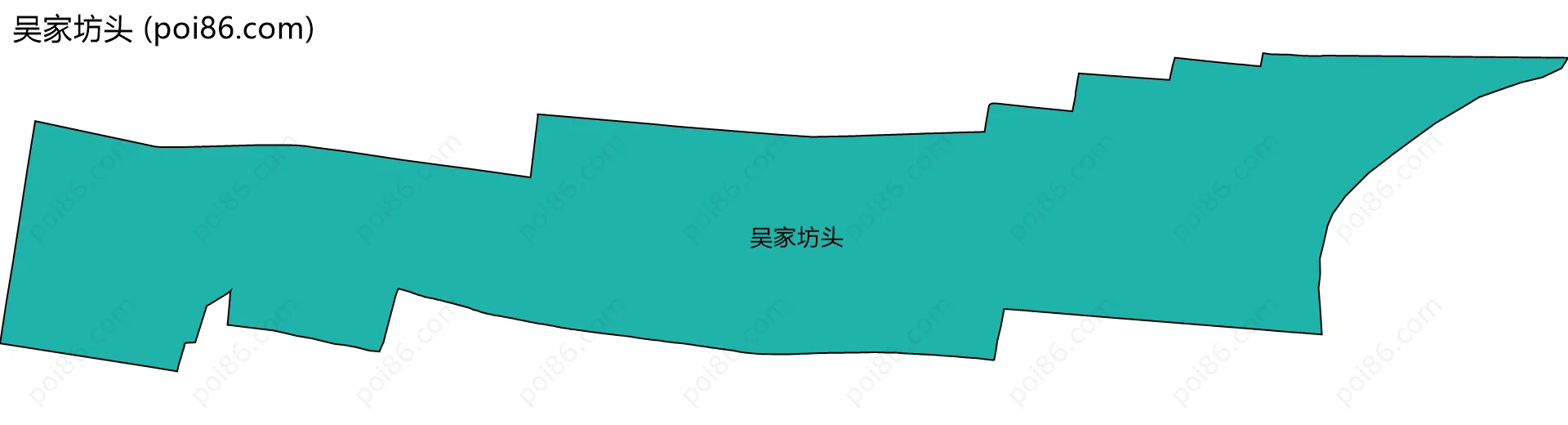 吴家坊头边界地图