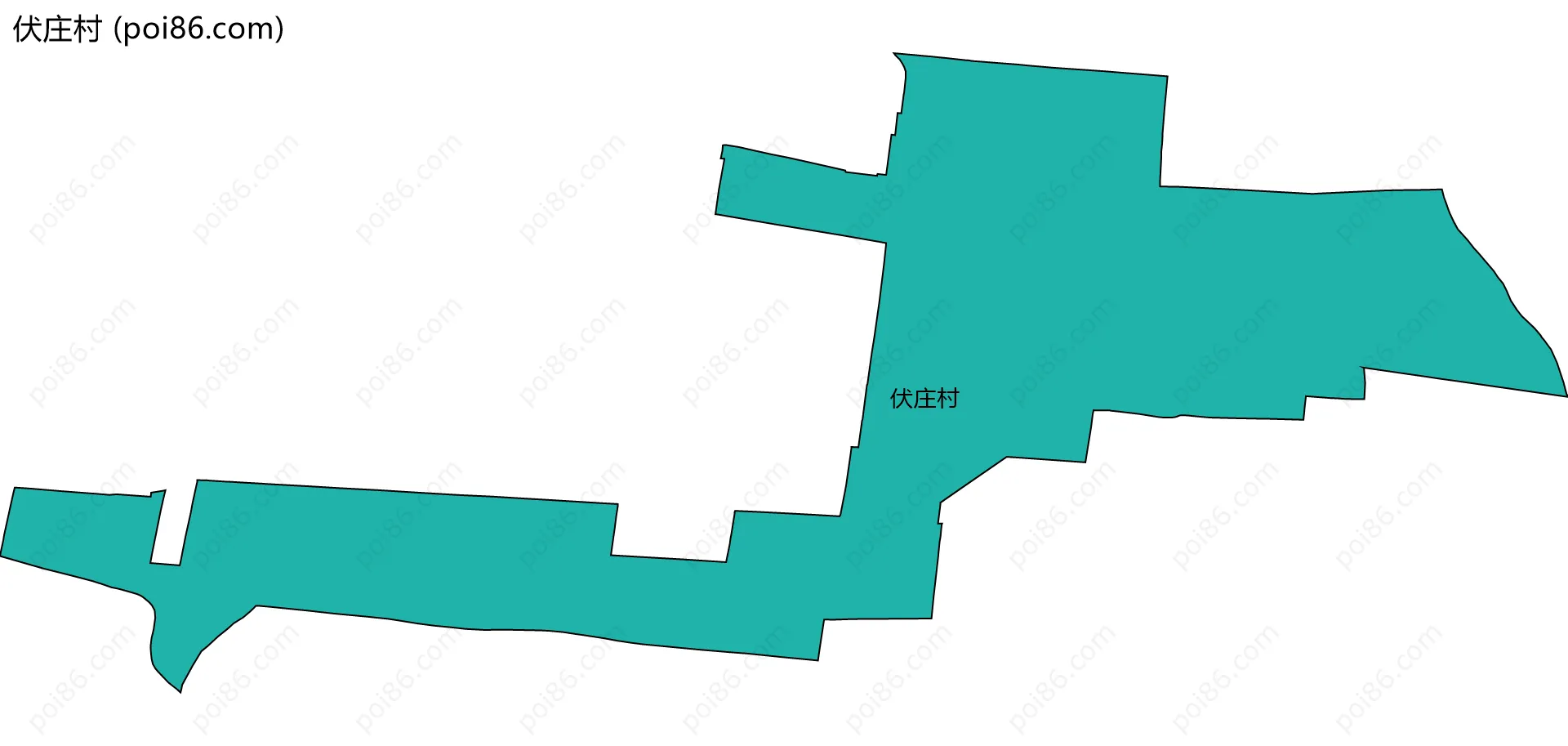 伏庄村边界地图