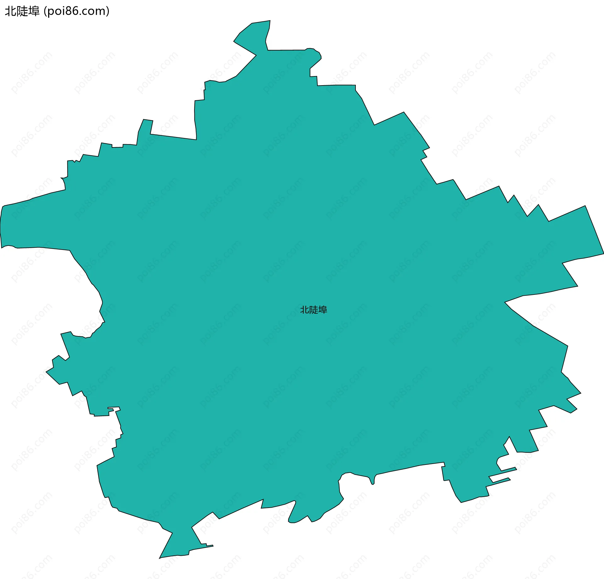 北陡埠边界地图