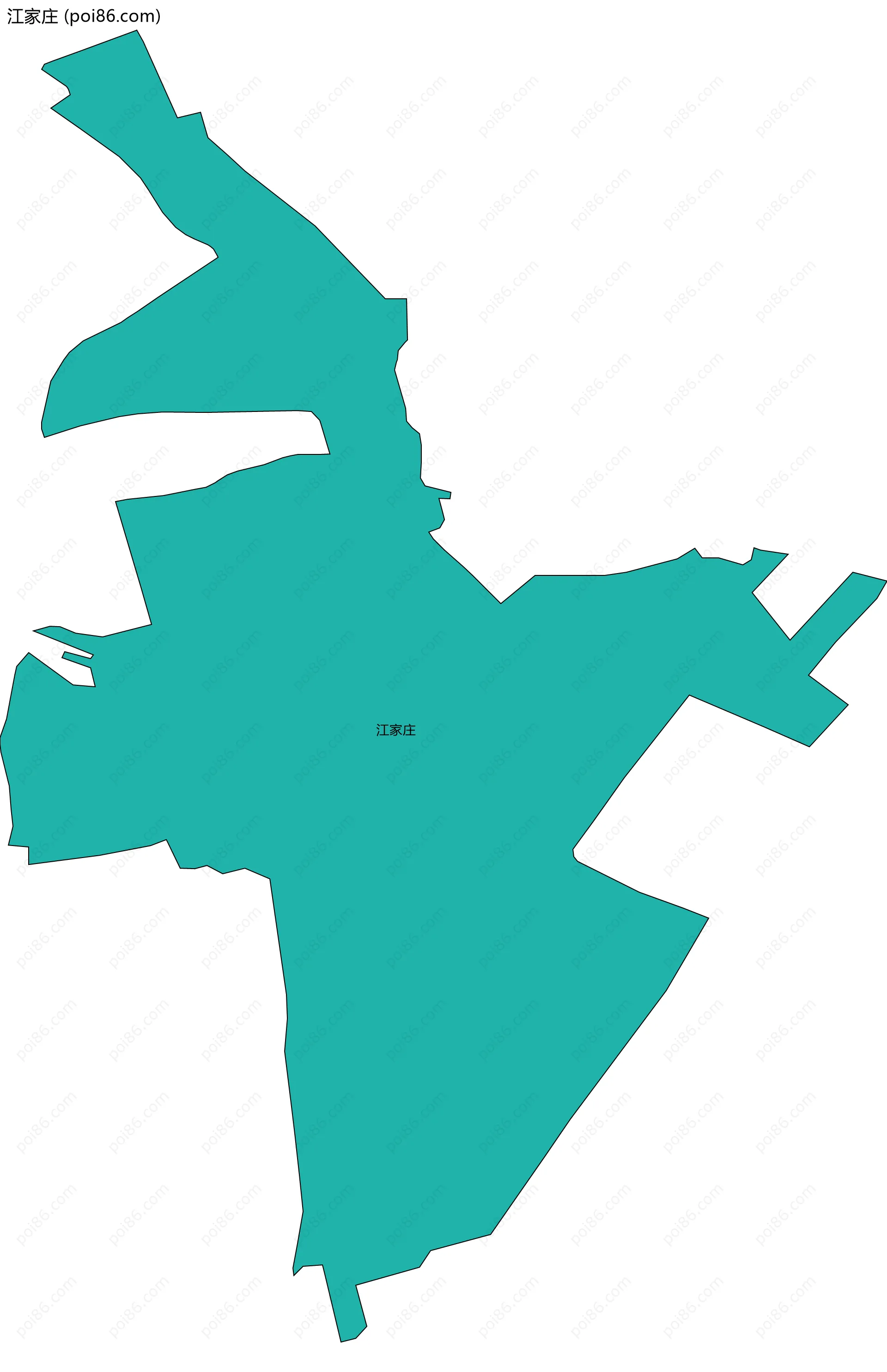 江家庄边界地图