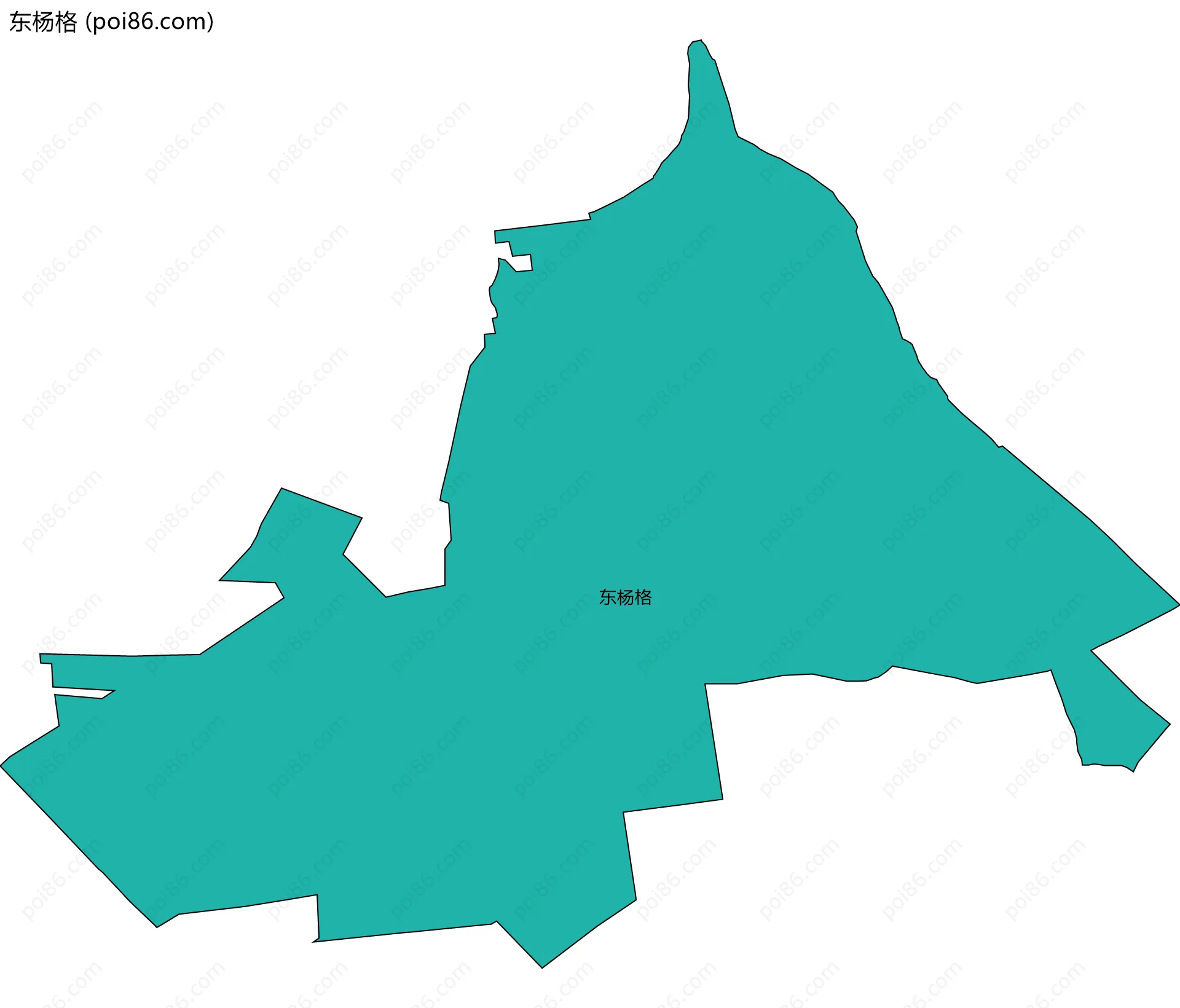 东杨格边界地图