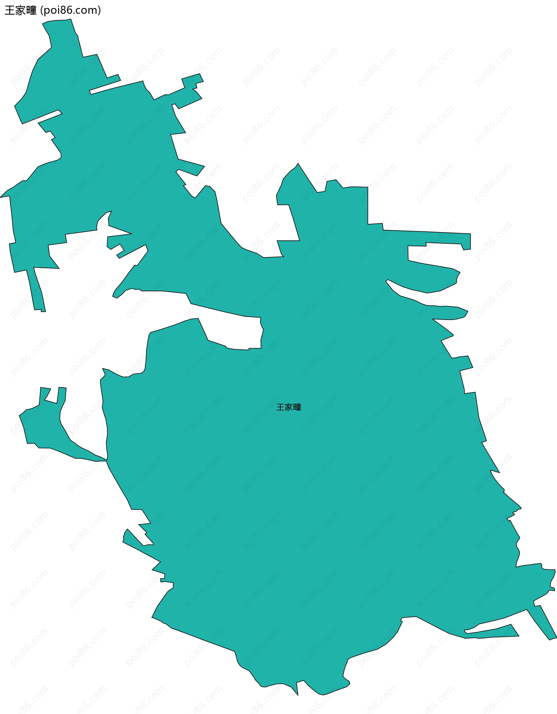 王家疃边界地图