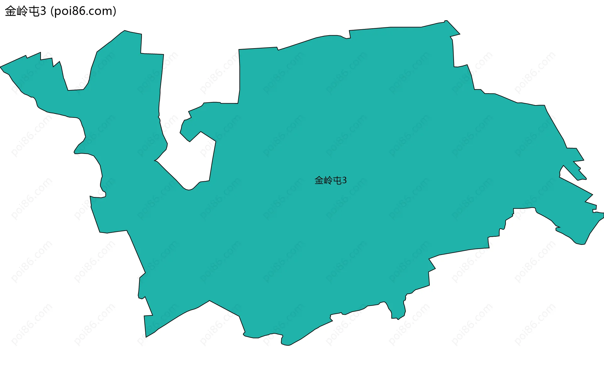 金岭屯3边界地图