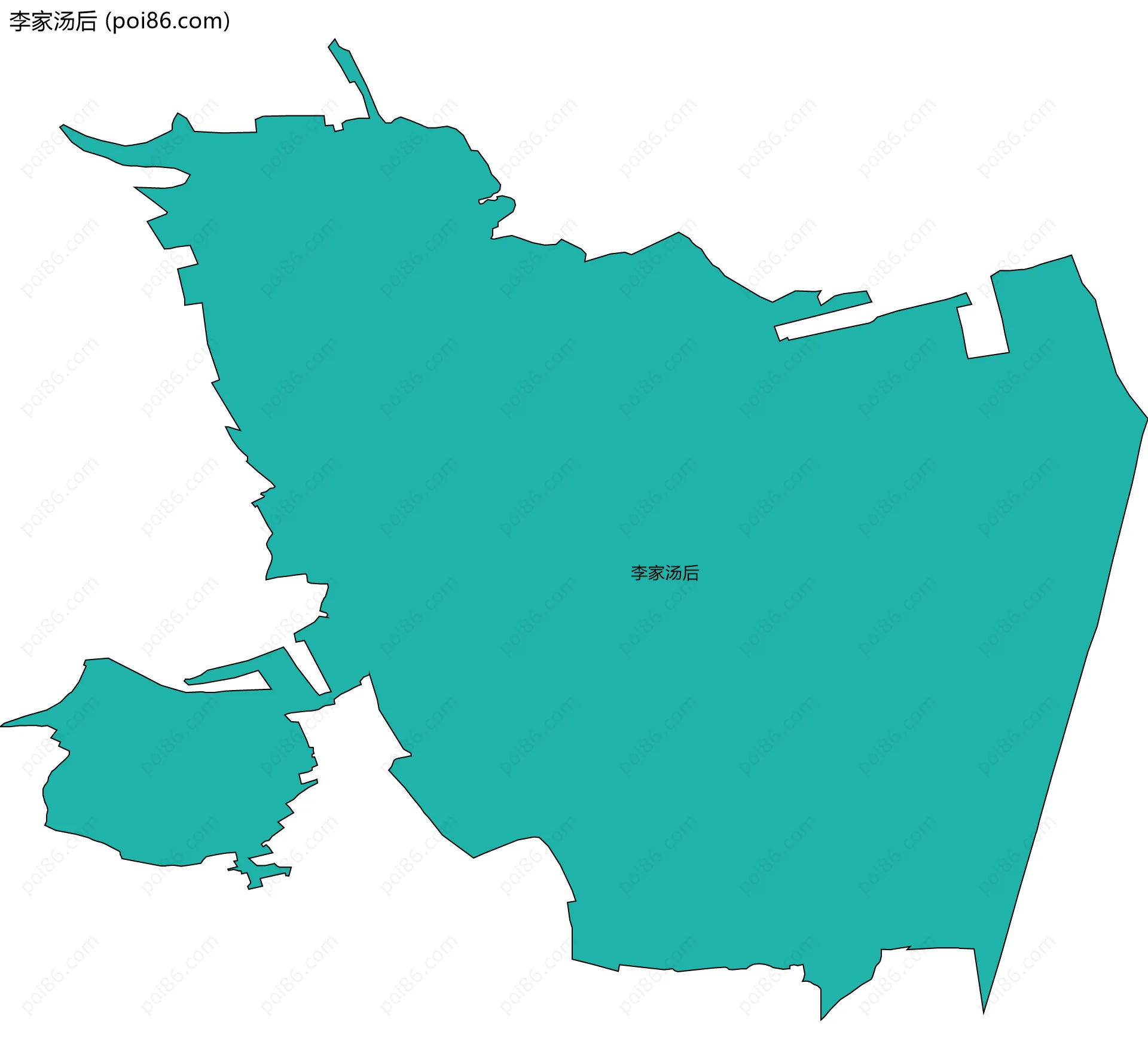 李家汤后边界地图