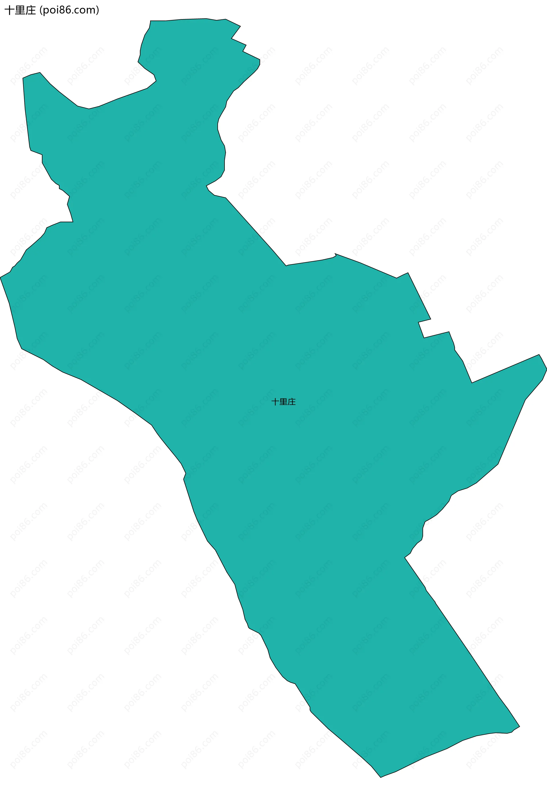 十里庄边界地图