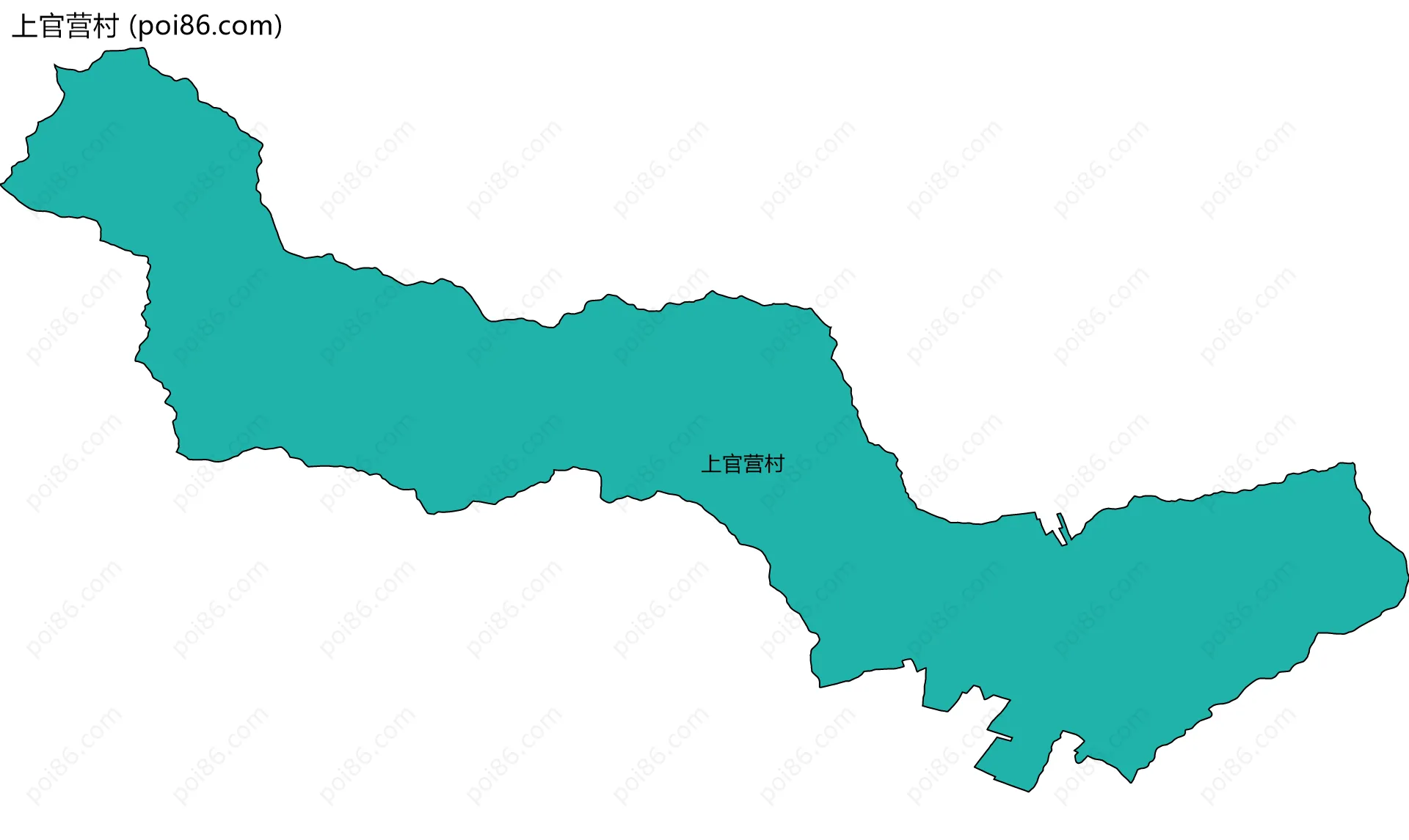 上官营村边界地图