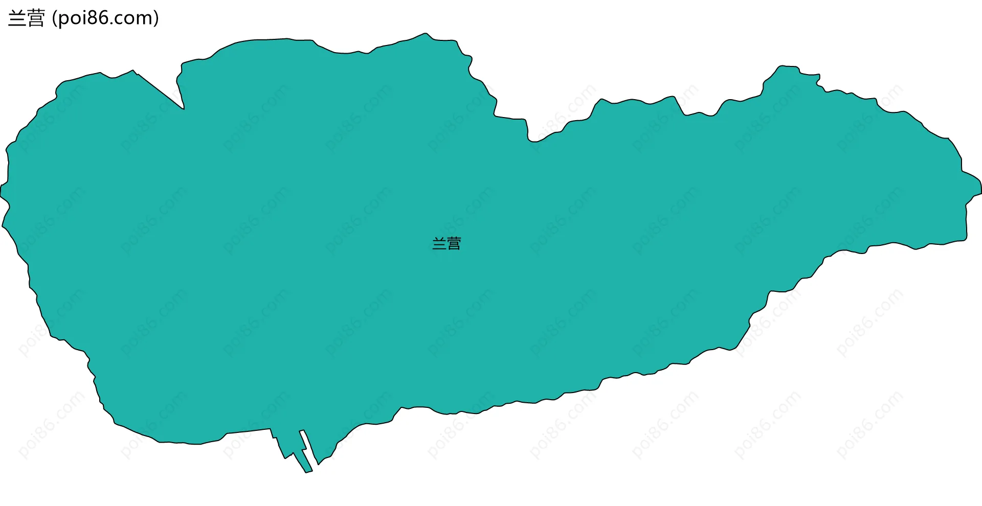 兰营边界地图