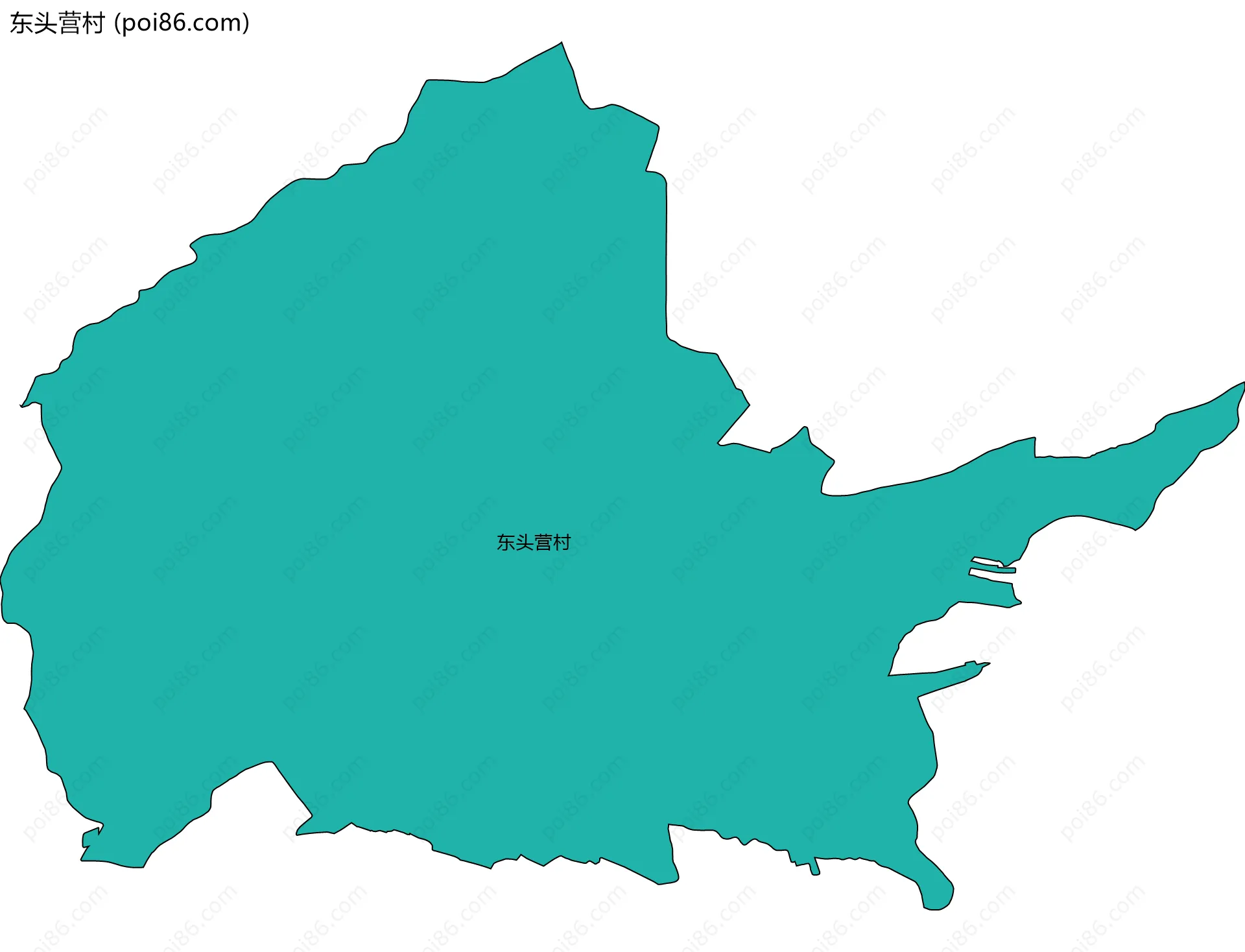 东头营村边界地图
