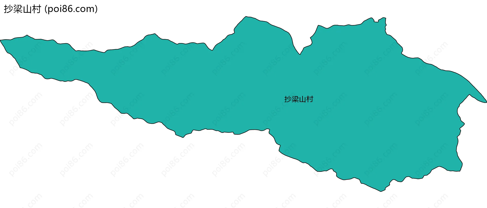 抄梁山村边界地图