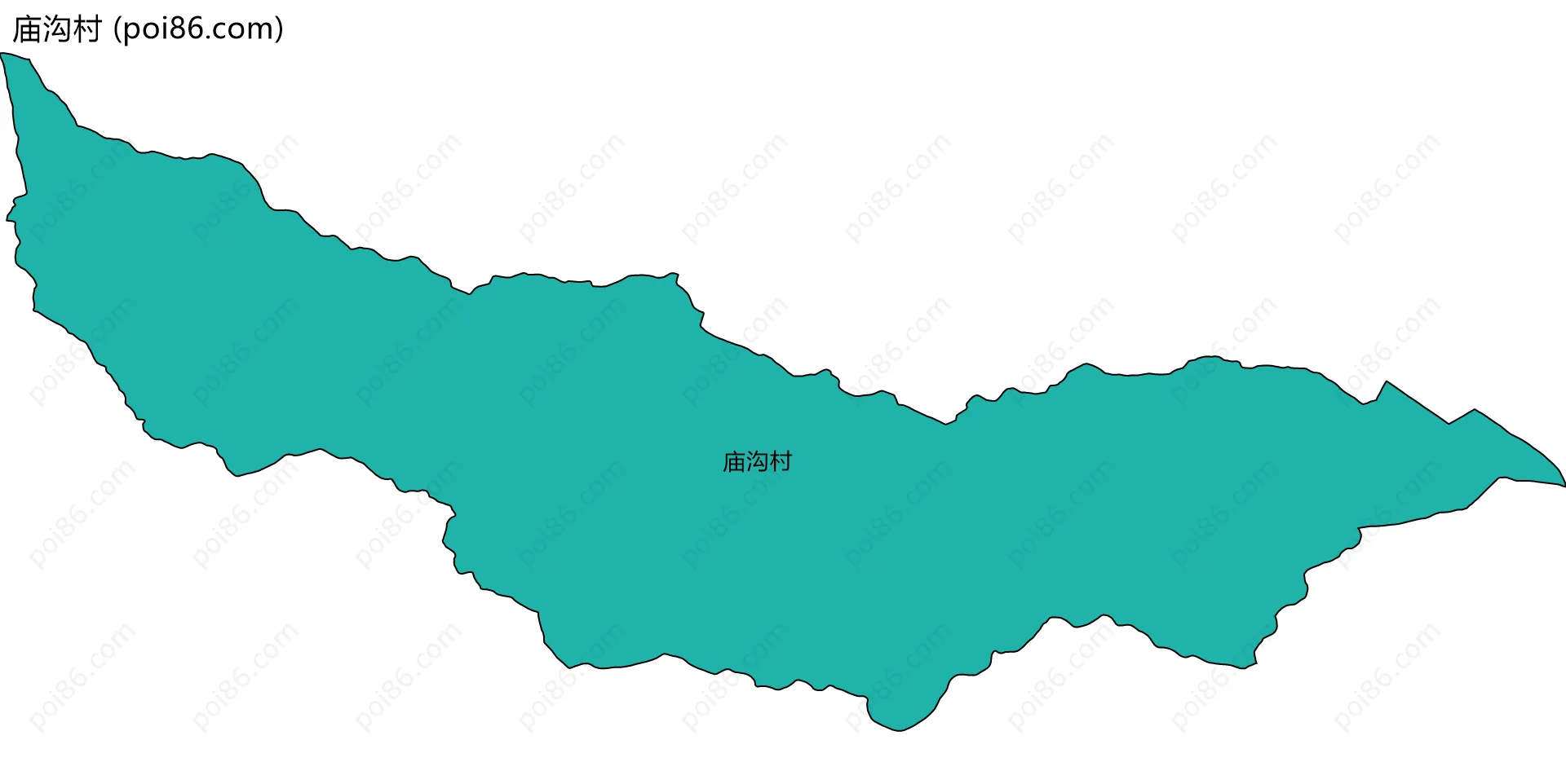 庙沟村边界地图