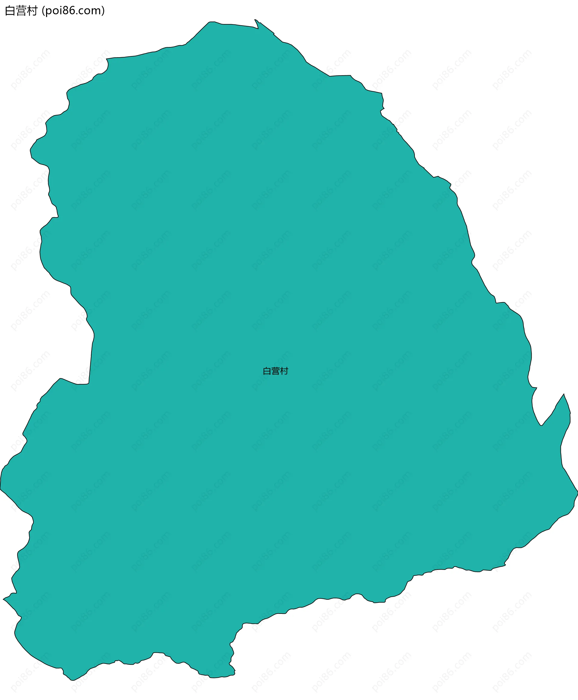 白营村边界地图