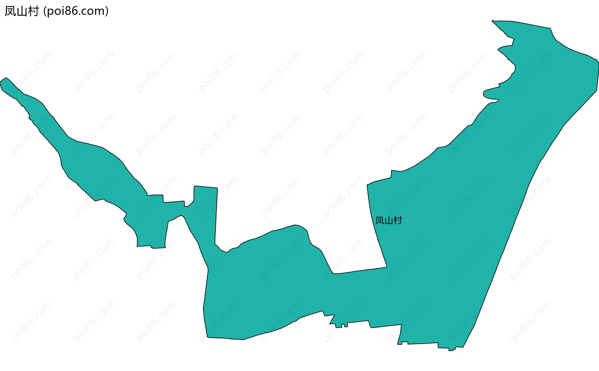 凤山村边界地图