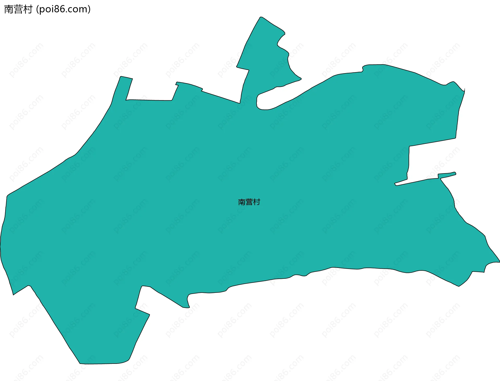 南营村边界地图