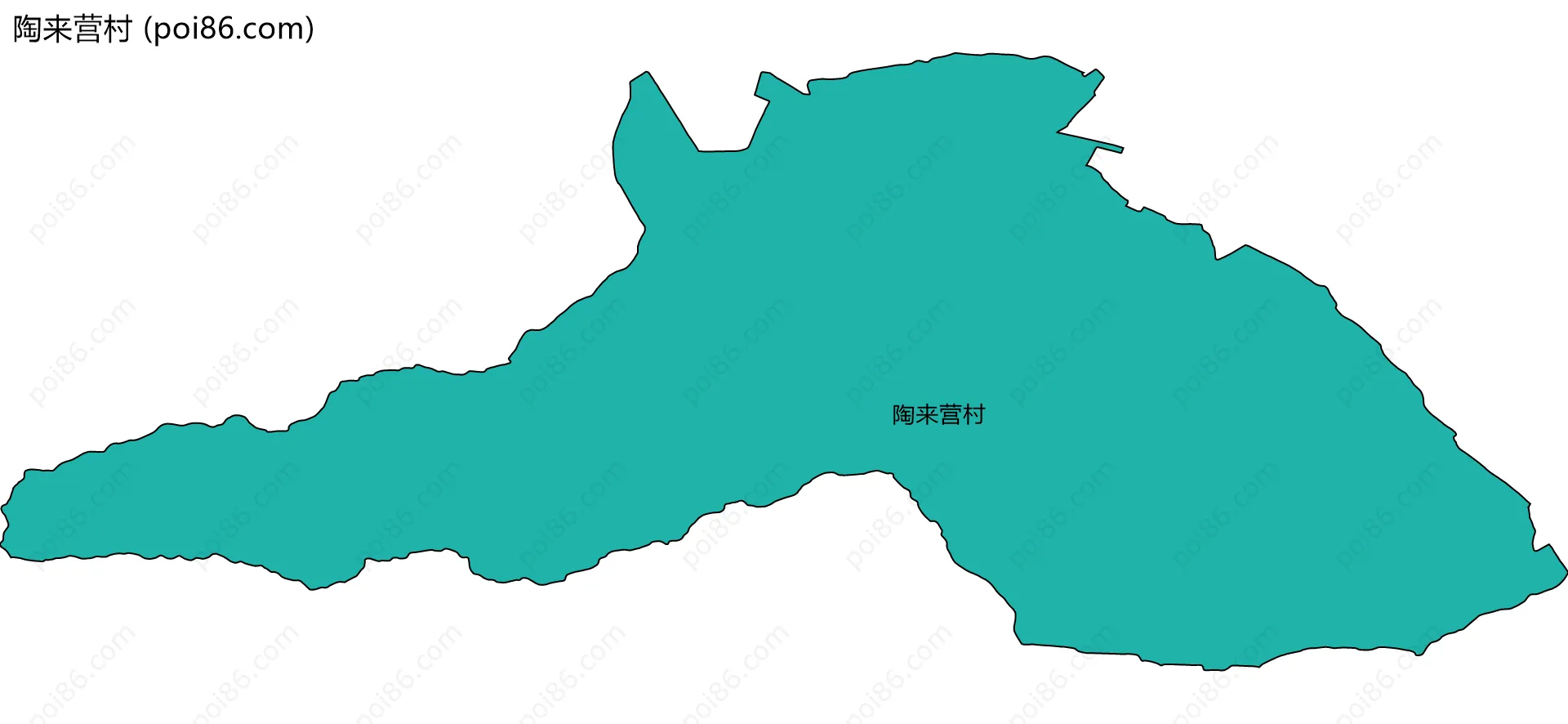 陶来营村边界地图