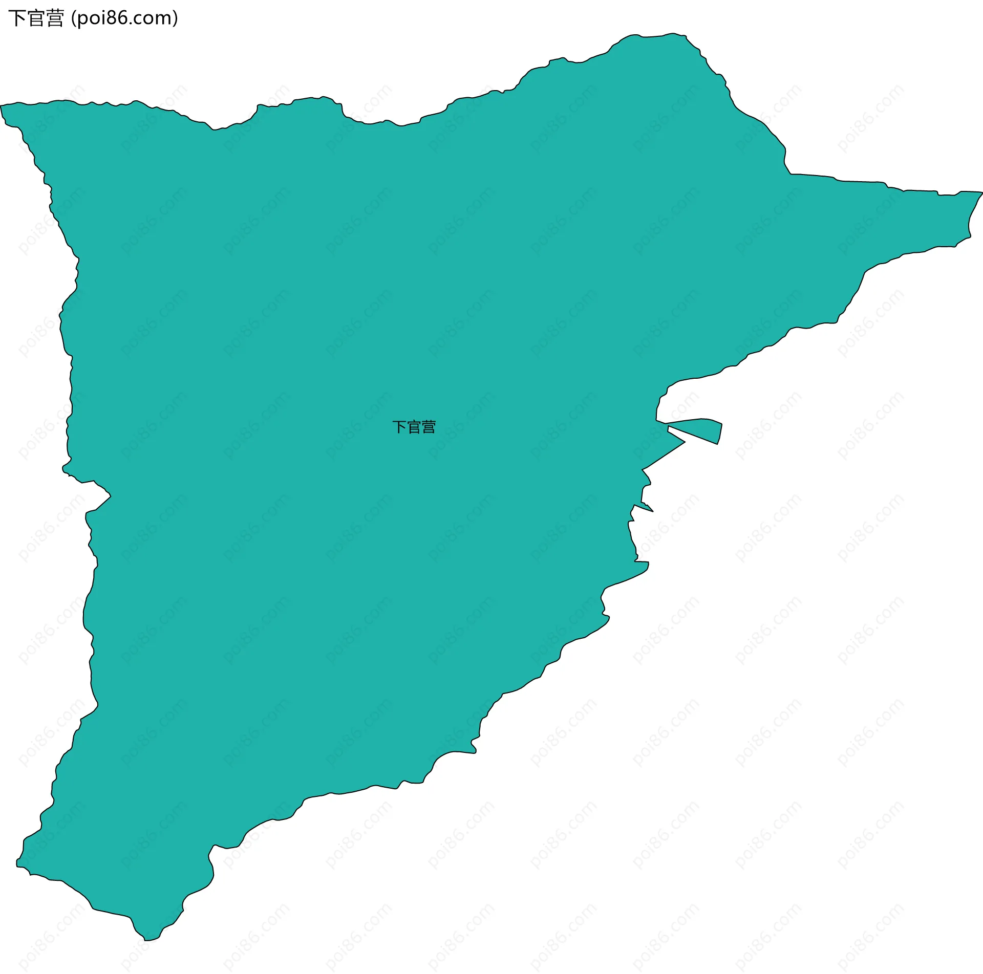 下官营边界地图