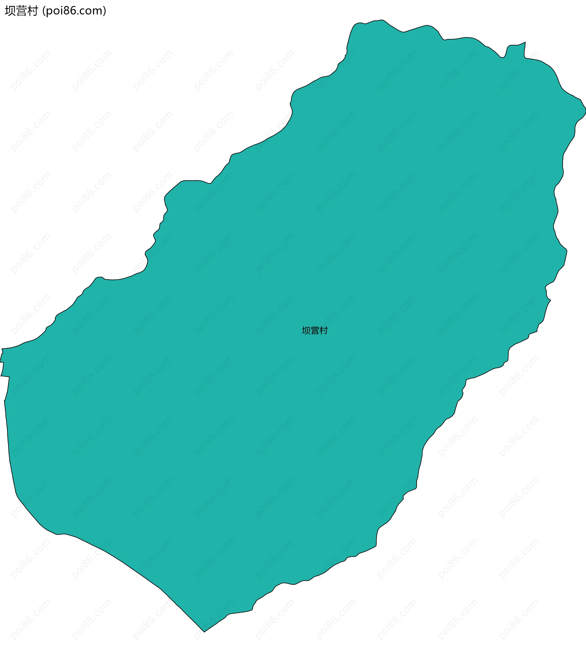 坝营村边界地图