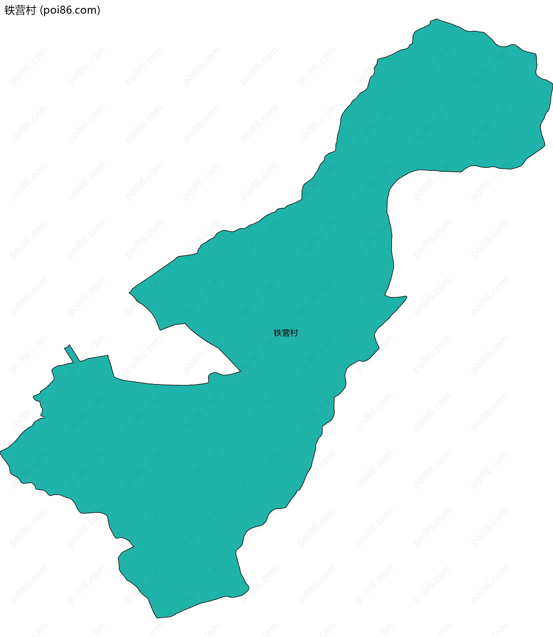 铁营村边界地图