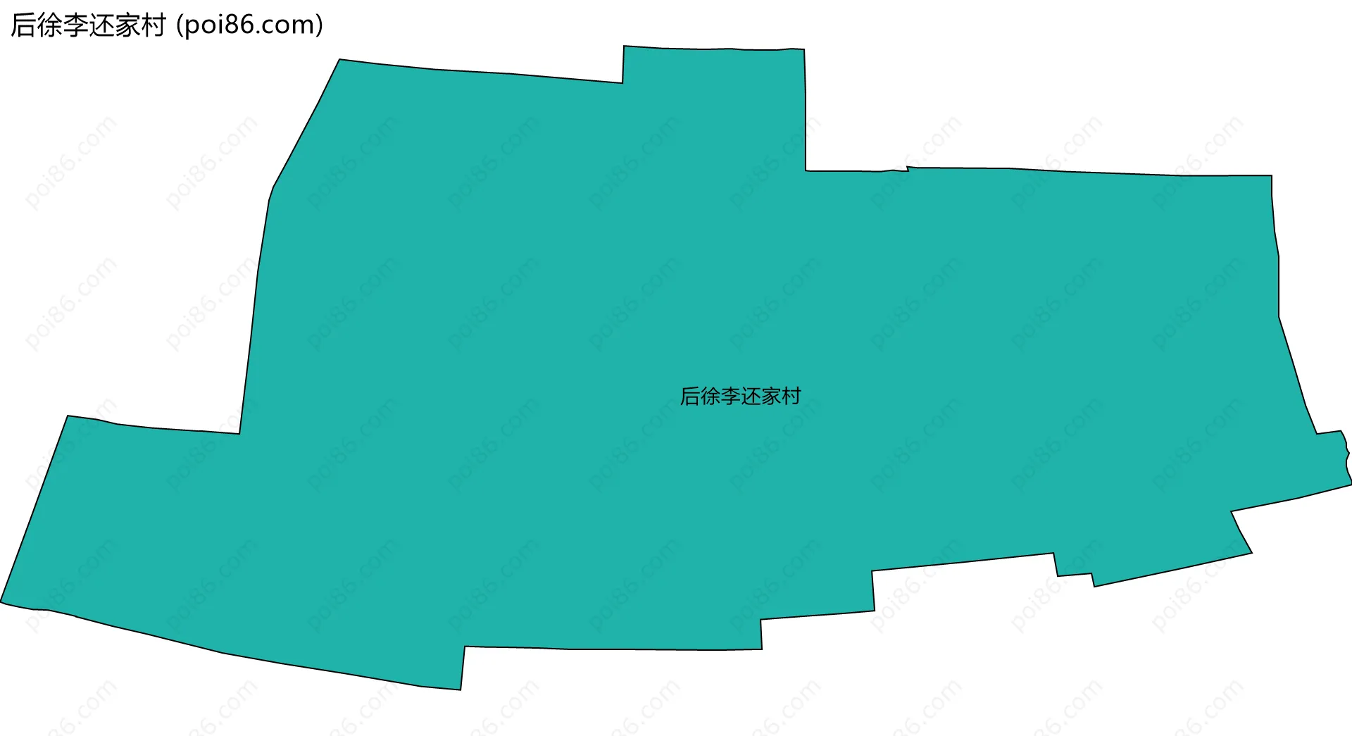 后徐李还家村边界地图