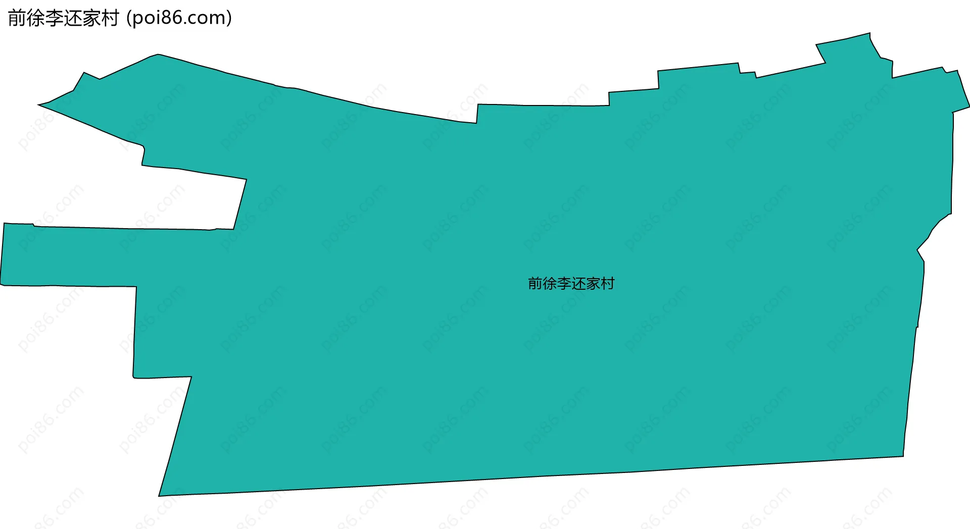 前徐李还家村边界地图