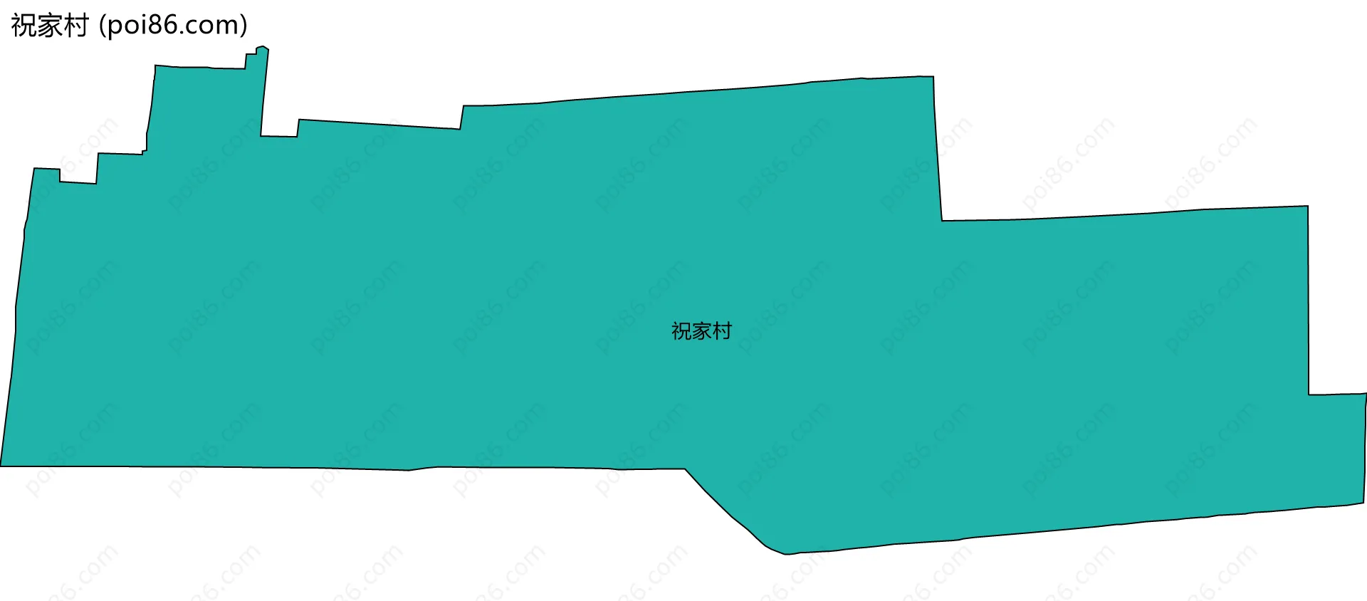 祝家村边界地图