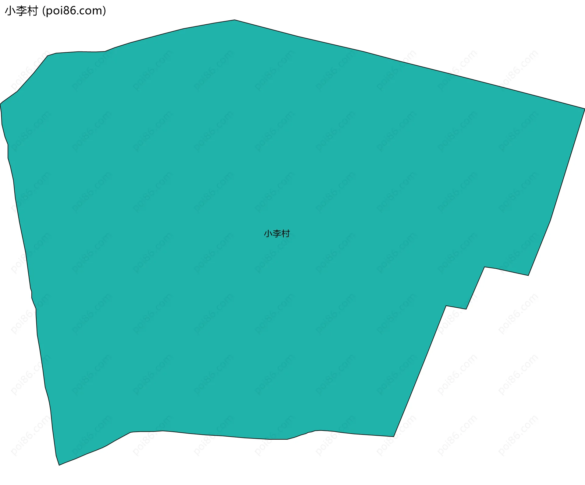 小李村边界地图