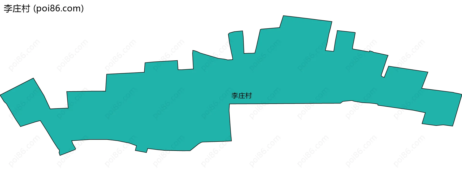 李庄村边界地图