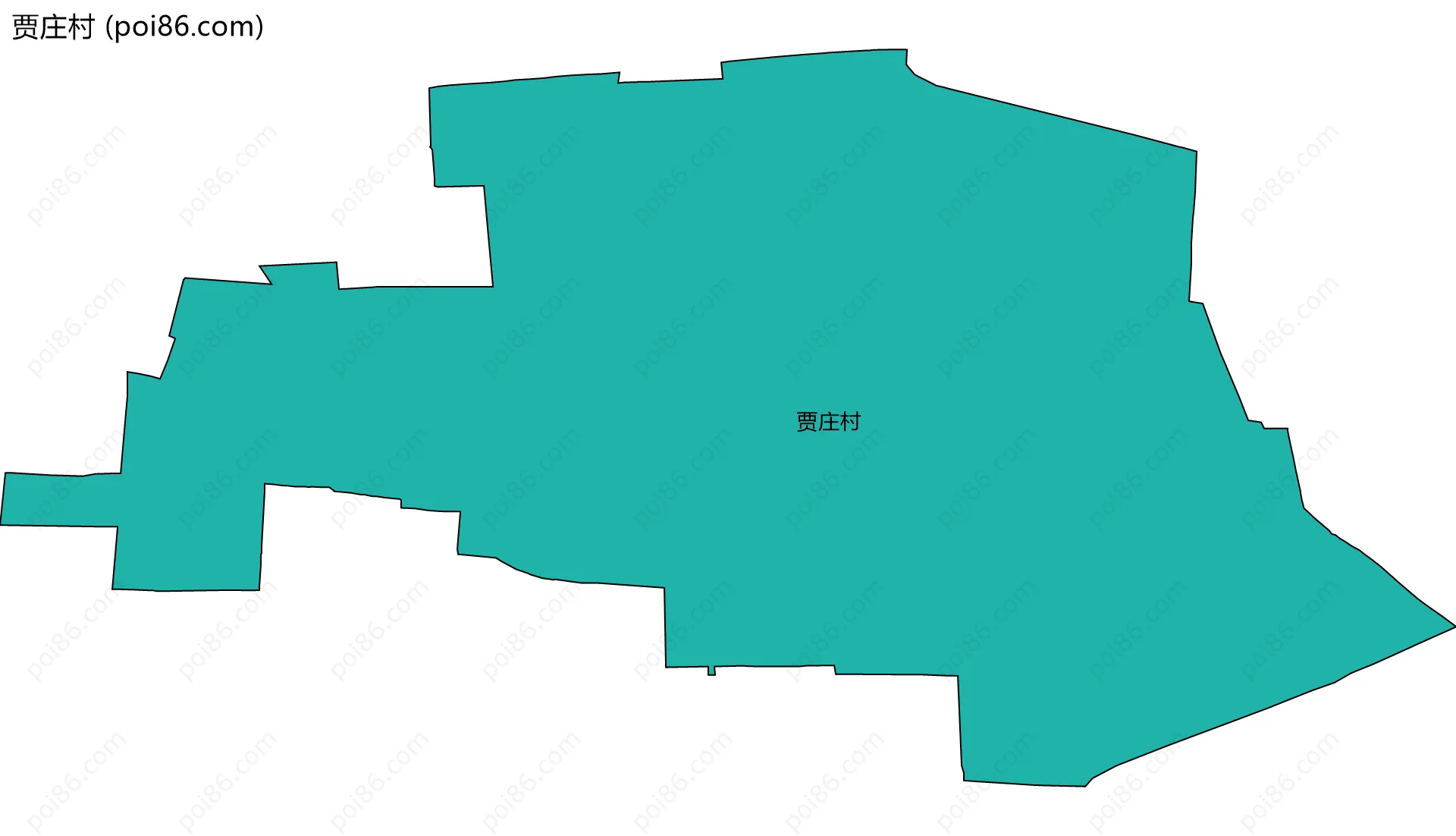 贾庄村边界地图