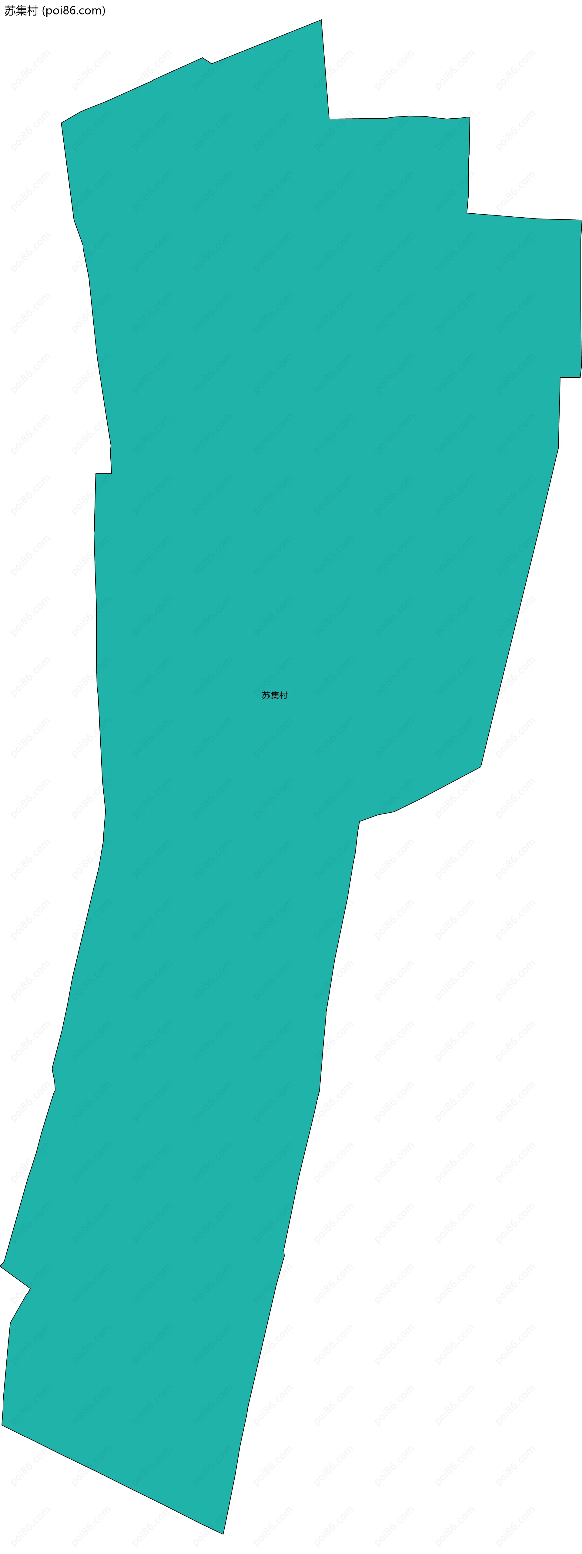 苏集村边界地图