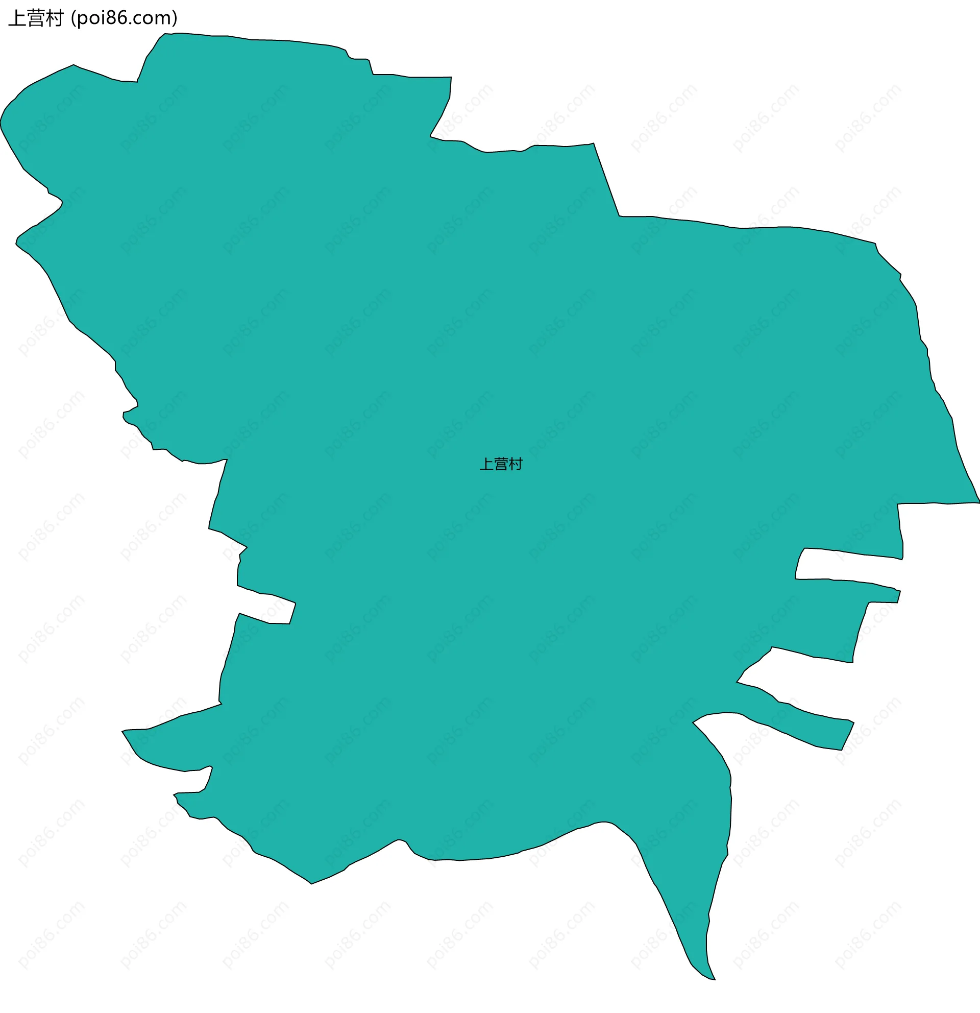 上营村边界地图