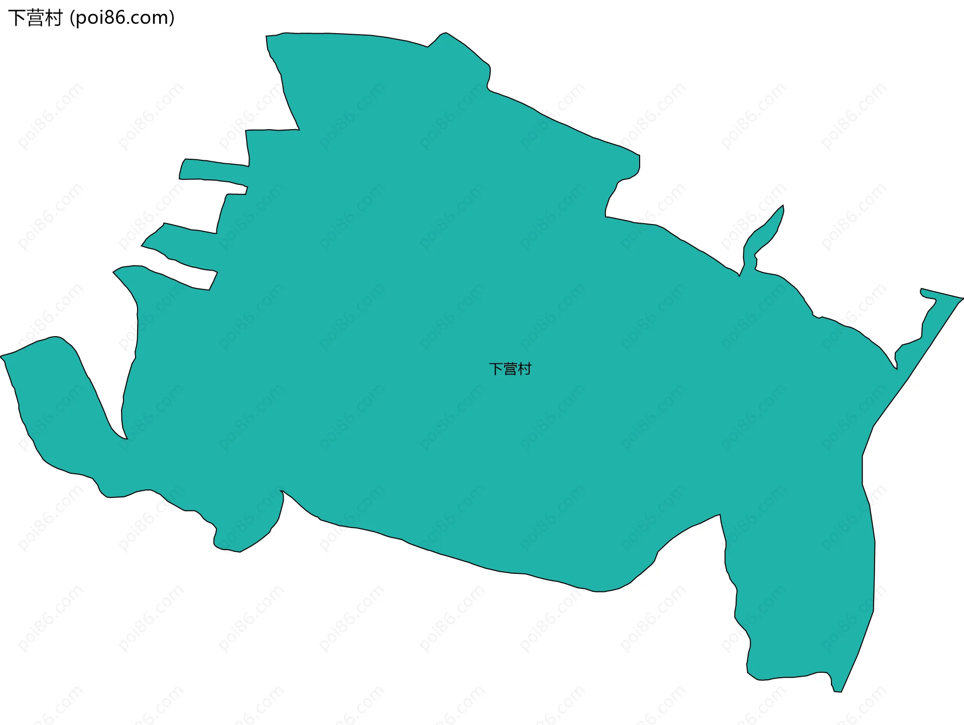 下营村边界地图