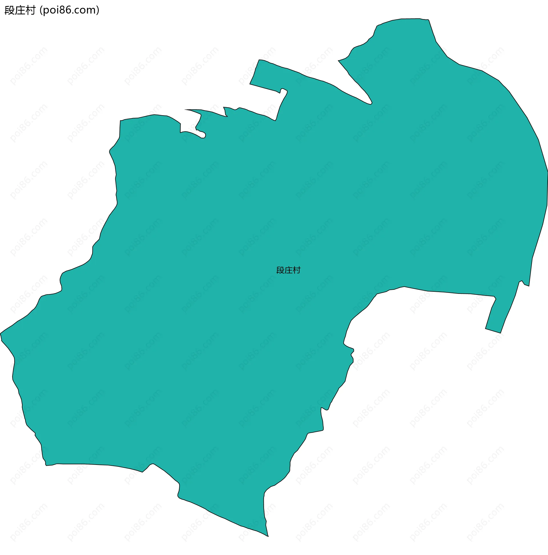 段庄村边界地图