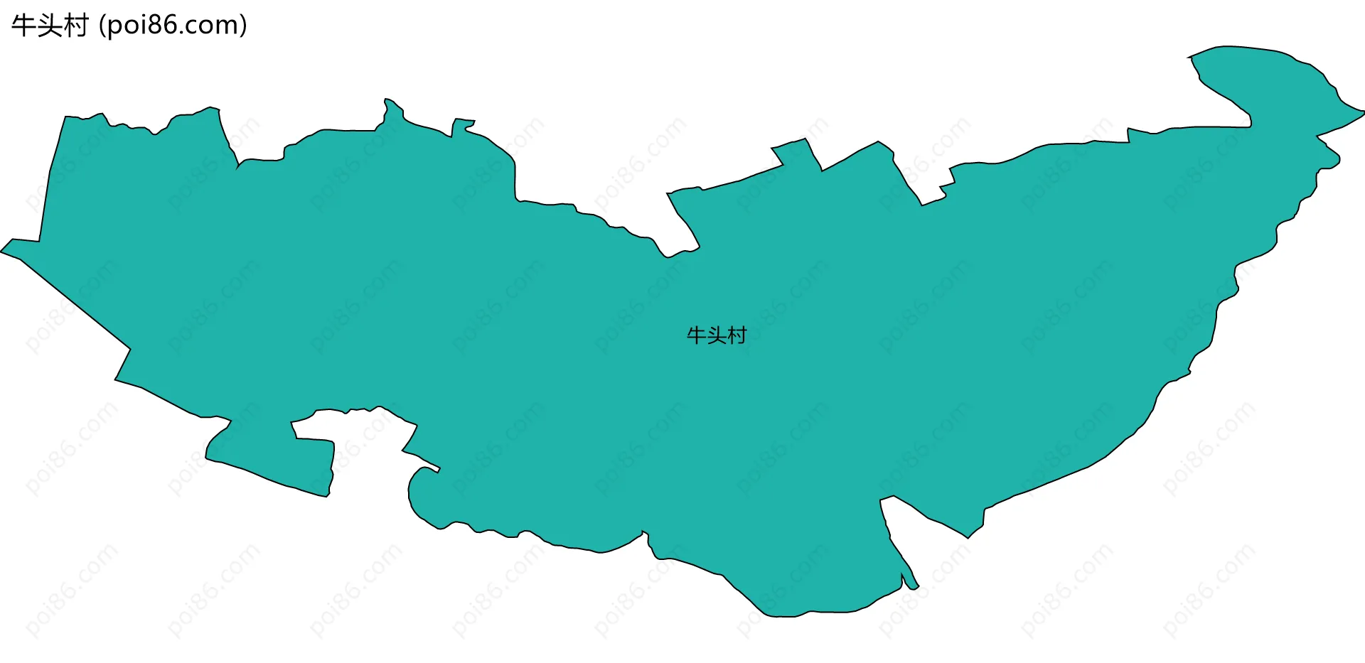 牛头村边界地图