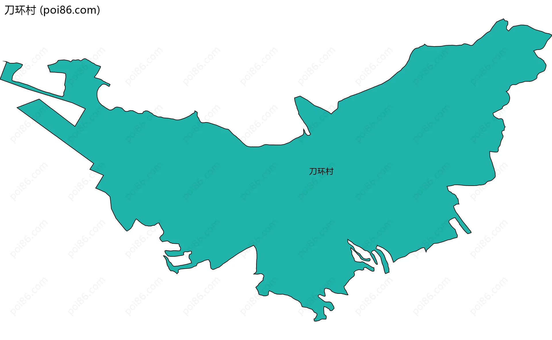 刀环村边界地图