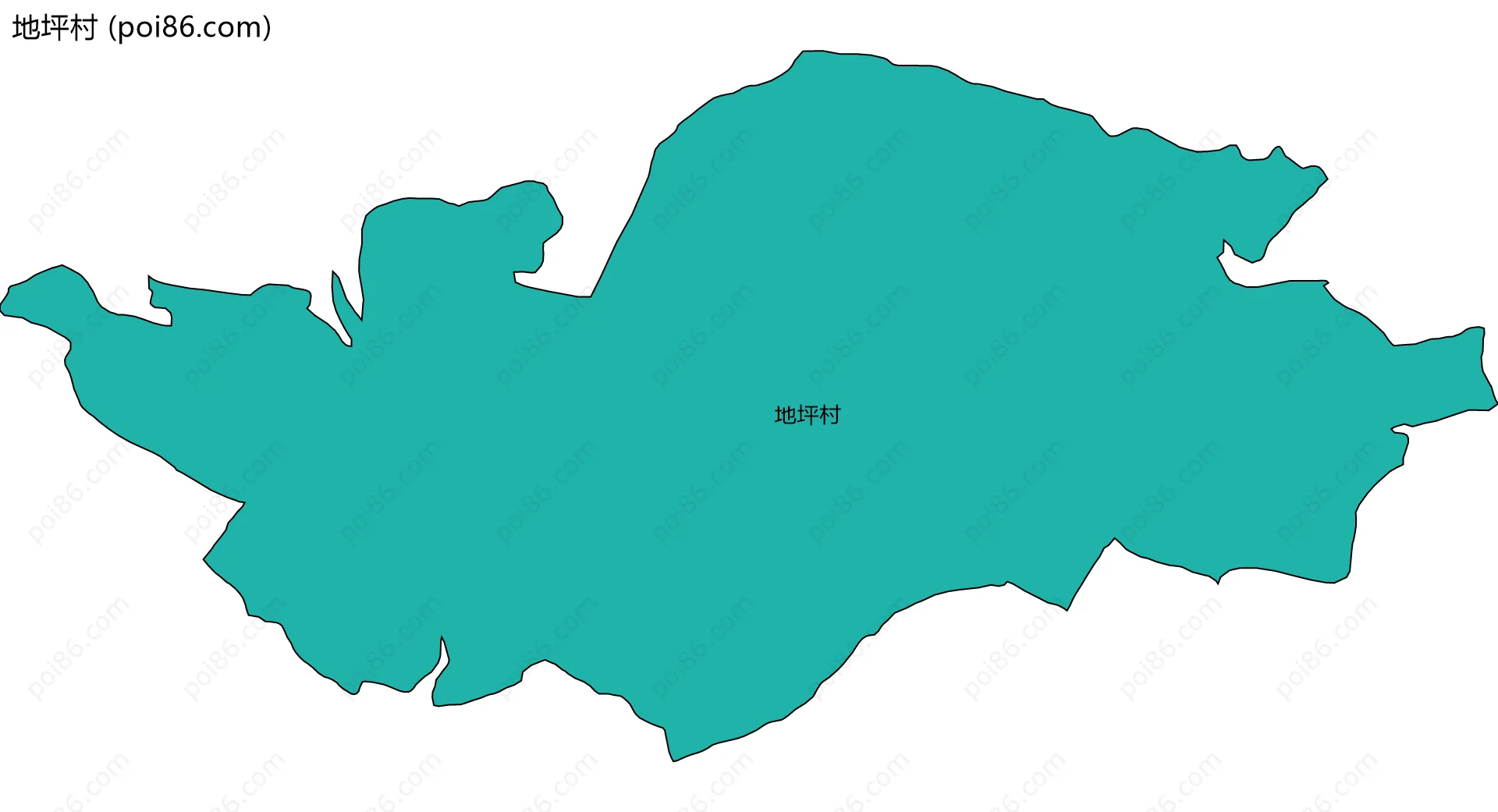 地坪村边界地图