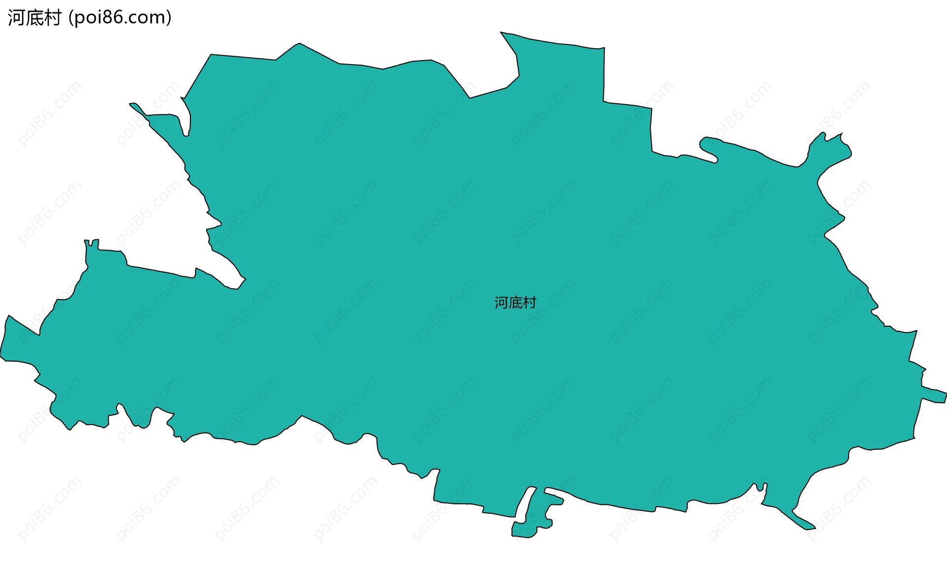 河底村边界地图